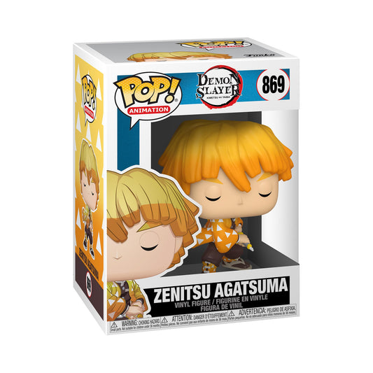 Funko Pop Animation: Demon Slayer: Kimetsu no Yaiba - Zenitsu Agatsuma, 3.75 Pulgadas