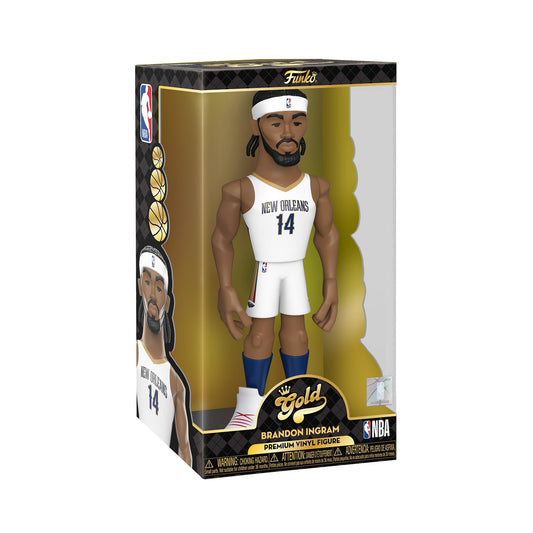 Funko Dorado Vinyl: NBA - Brandon Ingram, New Orleans Pelicans, 12 Pulgadas Premium Figura de Vinilo with Chase (Styles May Vary)