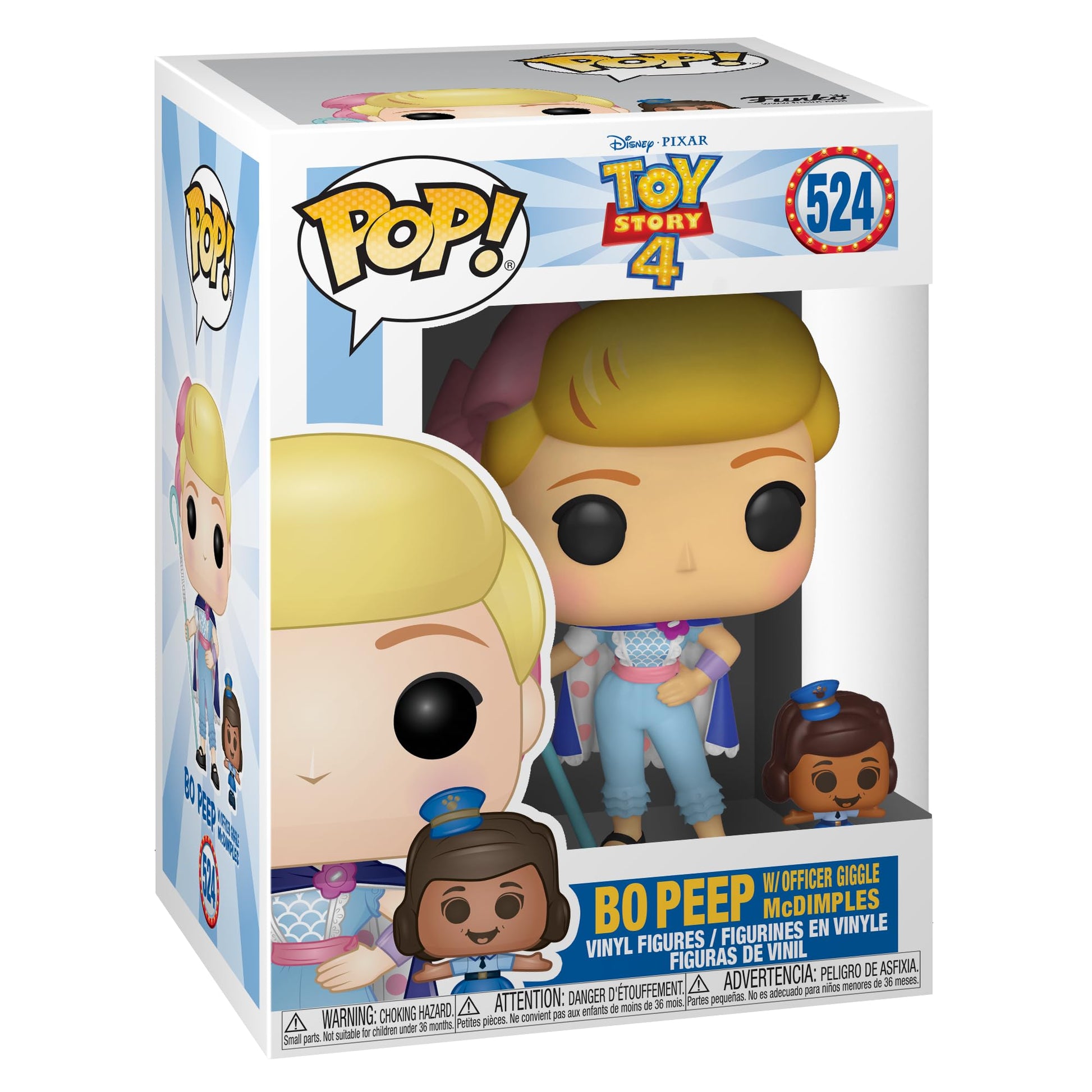 Funko Vinyl: Disney: Toy StoryPOP! Bo Peep with Officer Giggles McDimples Collectible Figura - Bo-Peep - Toy Story 4 - Collectible Figura de Vinilo