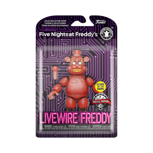 Funko Five Nights at Freddy's 5 Pulgadas Figura de Acción | Livewire Freddy (Glow)