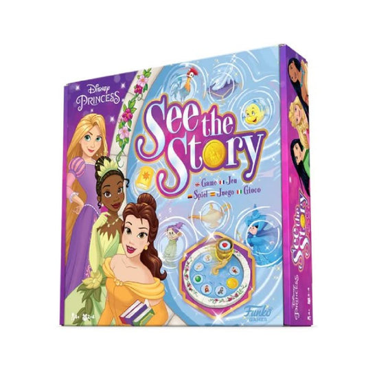 Funko Games Funko Signature - Disney Princess See The Story - ENG/FR/DE/SP/IT Languages - Disney Princesses - Light Strategy Board Game for Children & Adults (Ages 10+) - 2-4 Players