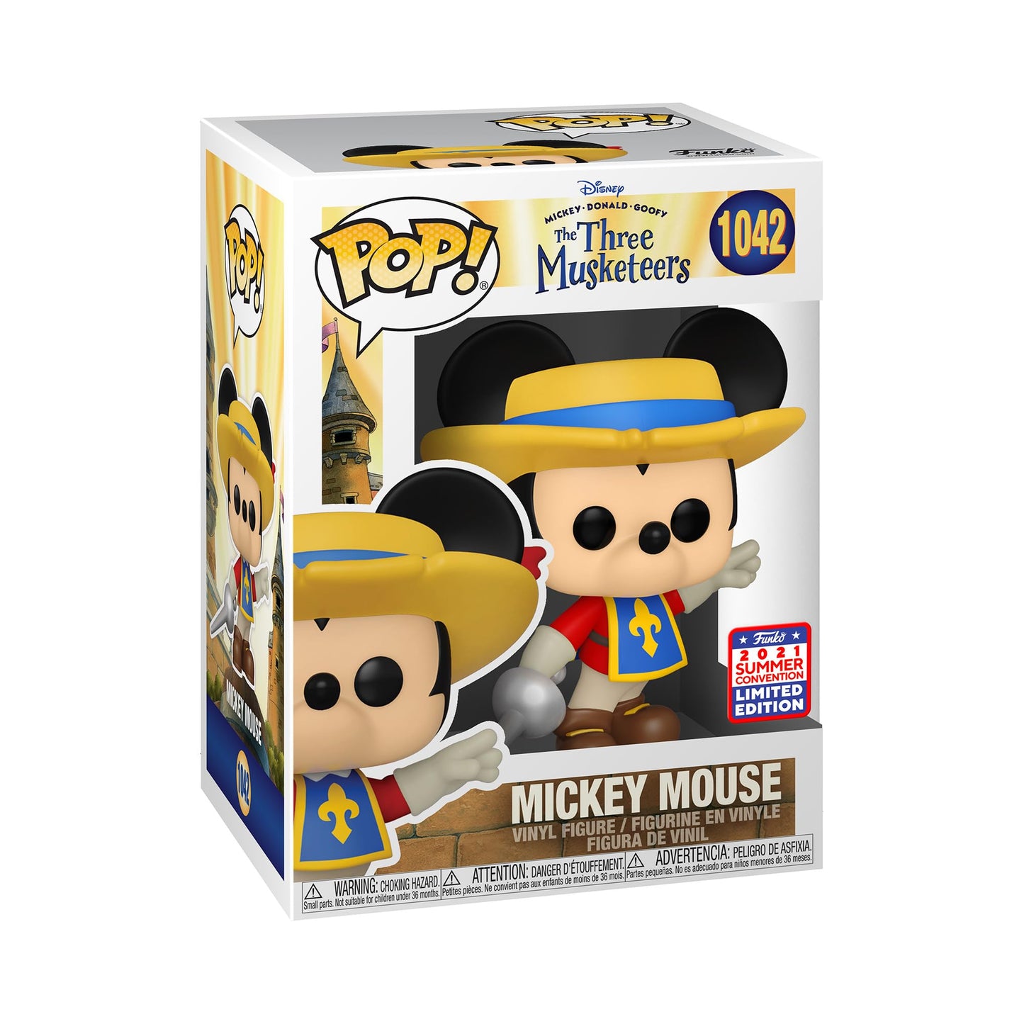 Funko Pop! Disney: Three Musketeers Mickey, Amazon Funkon Exclusivo