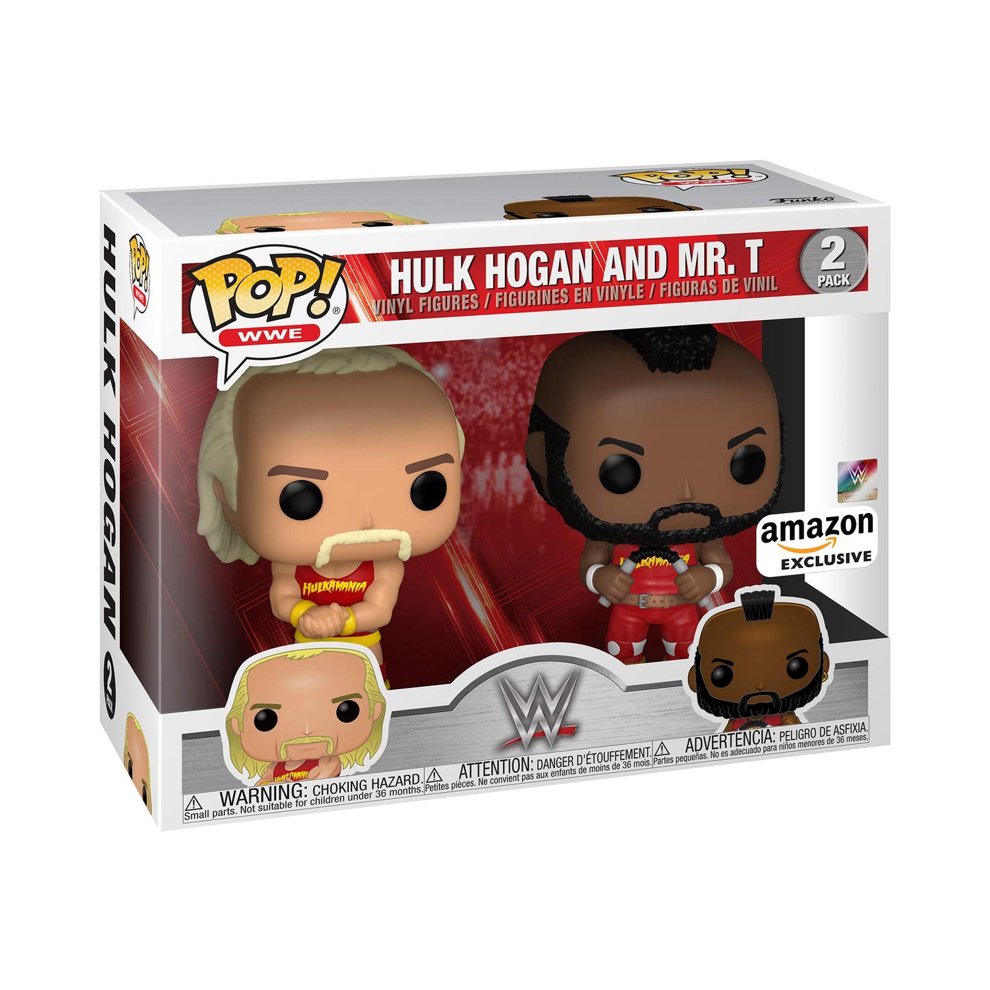 Funko Pop! WWE - Hulk Hogan & Mr. T, Hulkamania 2 Pack, Exclusivo Amazon (51720)