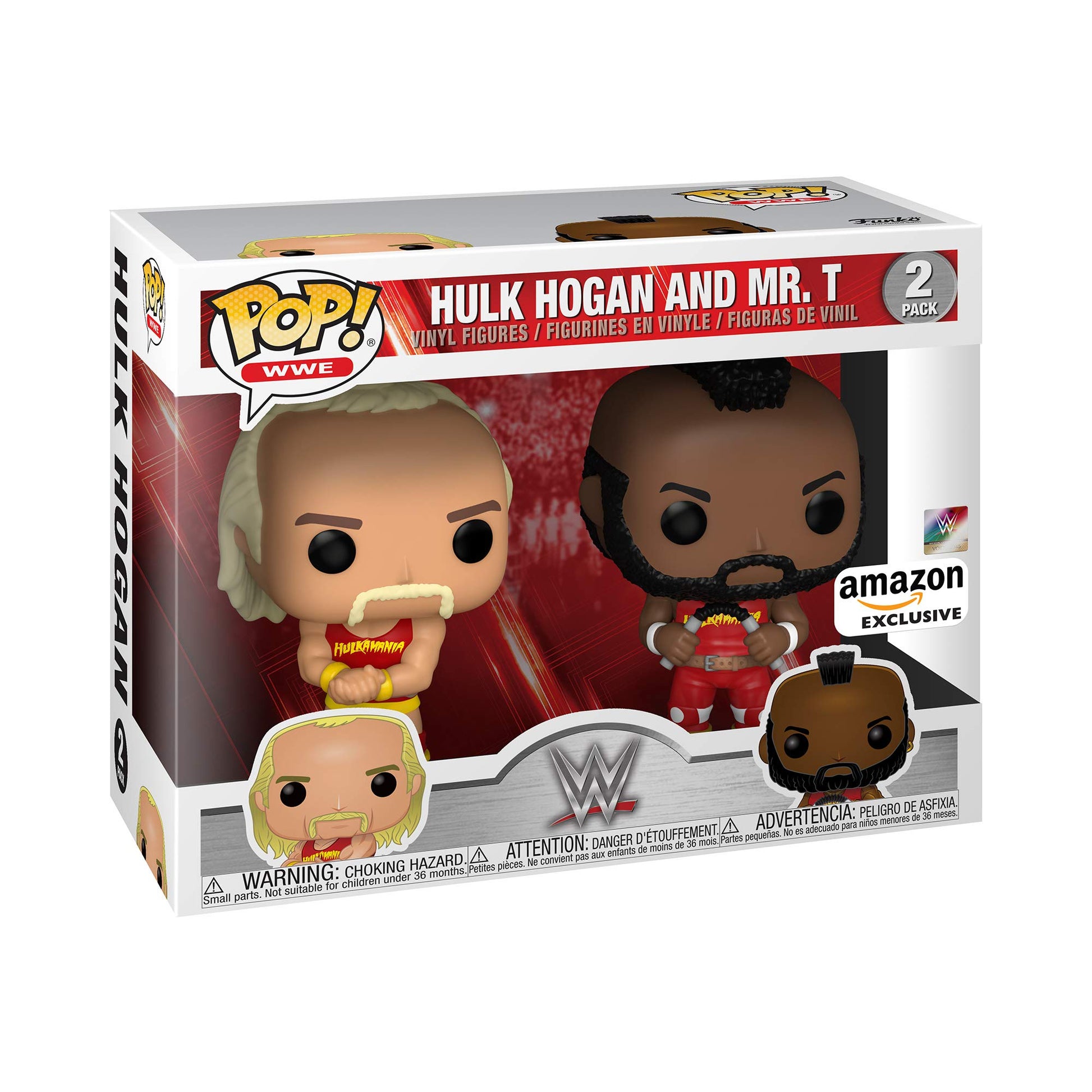 Funko Pop! WWE - Hulk Hogan & Mr. T, Hulkamania 2 Pack, Exclusivo Amazon (51720)
