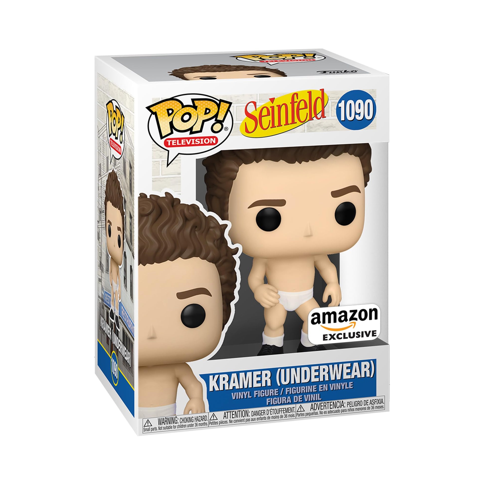 Funko Pop! TV: Seinfeld - Kramer in Underwear, Exclusivo Amazon Figura de Vinilo