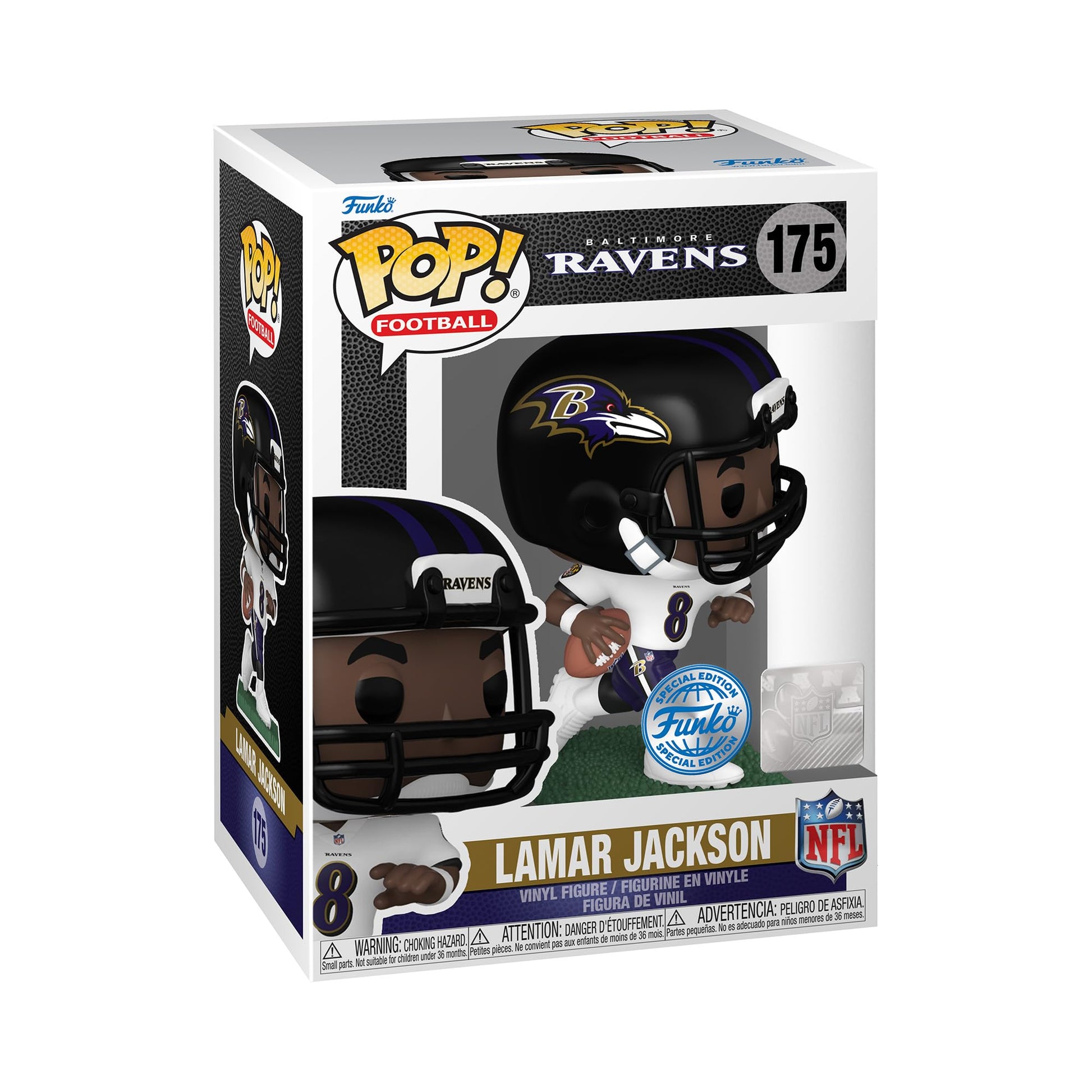 Funko Lamar Jackson (Baltimore Ravens) (Away Jersey) Pop! NFL Series 9