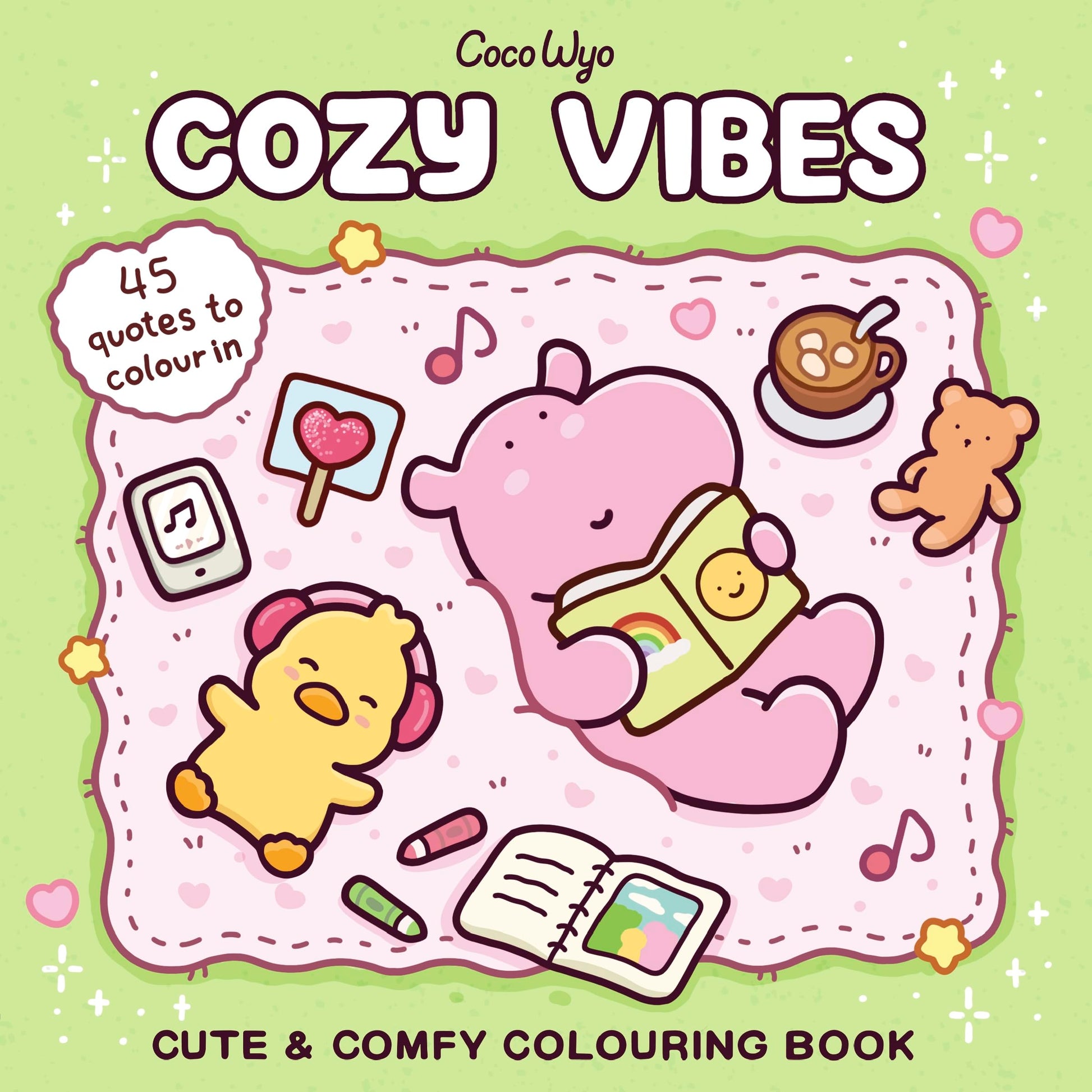 Cozy Vibes: A cozy and comfy colouring book (Coco Wyo)