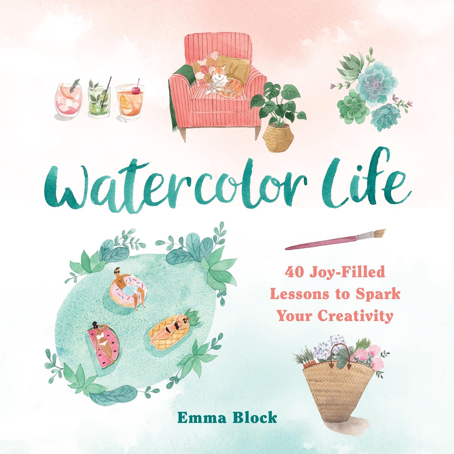 Libro: Watercolor Life: 40 Joy-Filled Lessons to Spark Your Creativity