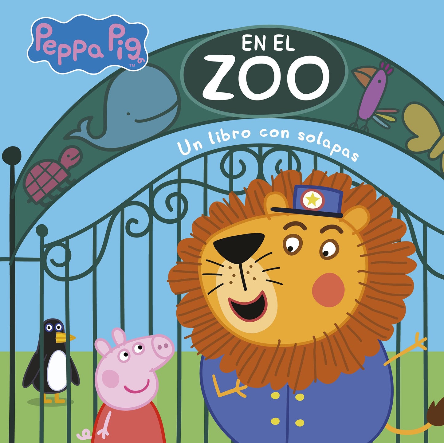 Libro: Peppa Pig. Libro de cartón con solapas - En el zoo: Libro con solapas