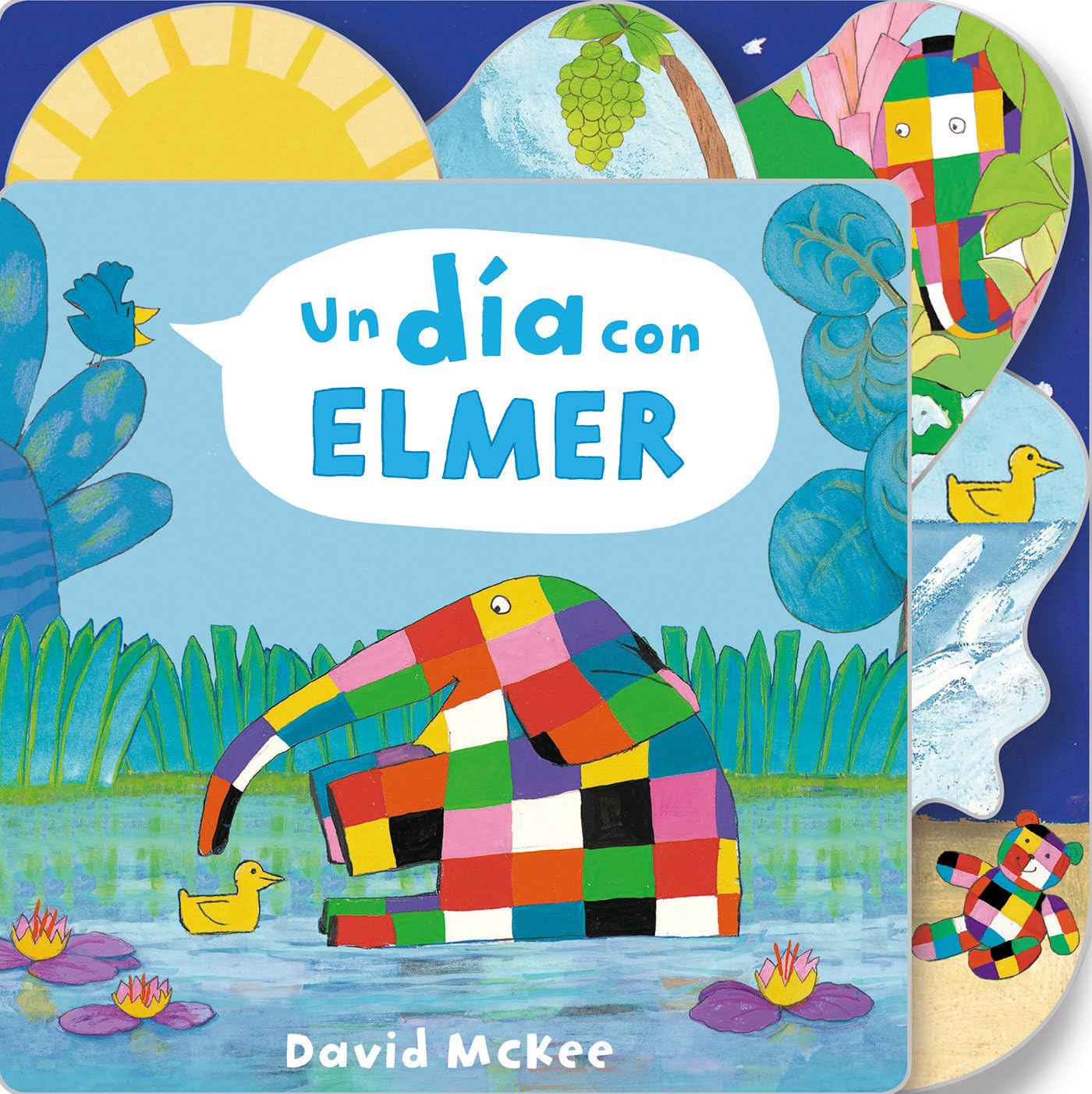 Libro: Un día con Elmer / Elmer's Day: Tabbed Board Book (ELMER. PEQUEÑAS MANITAS) (Spanish Edition)