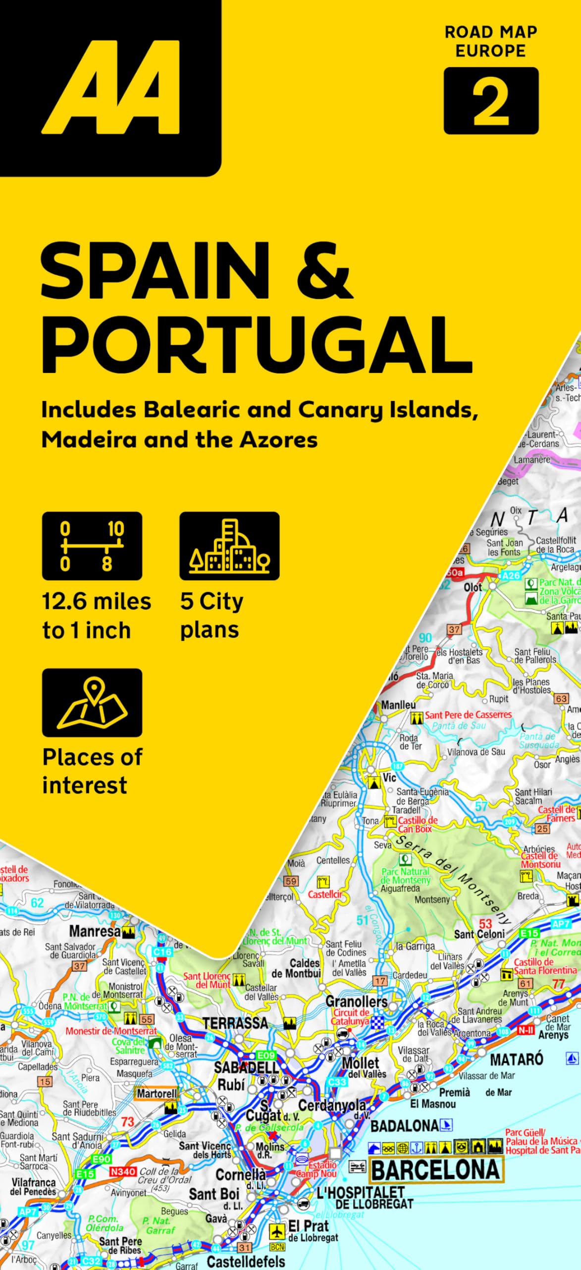 Libro: AA Road Map Spain & Portugal