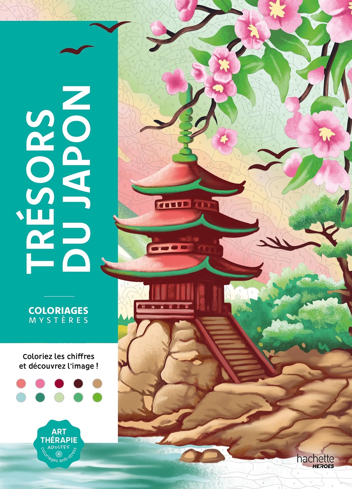 Libro: Trésors du Japon: Coloriez les chiffres et découvrez l'image !