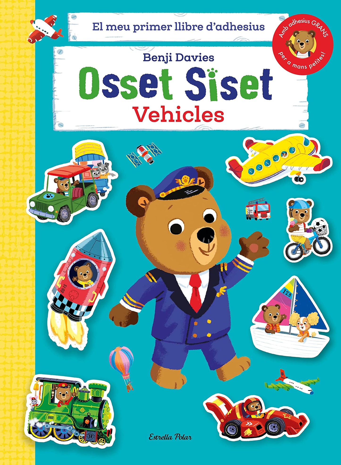 Libro: Osset Siset. El meu primer llibre d'adhesius. Vehicles