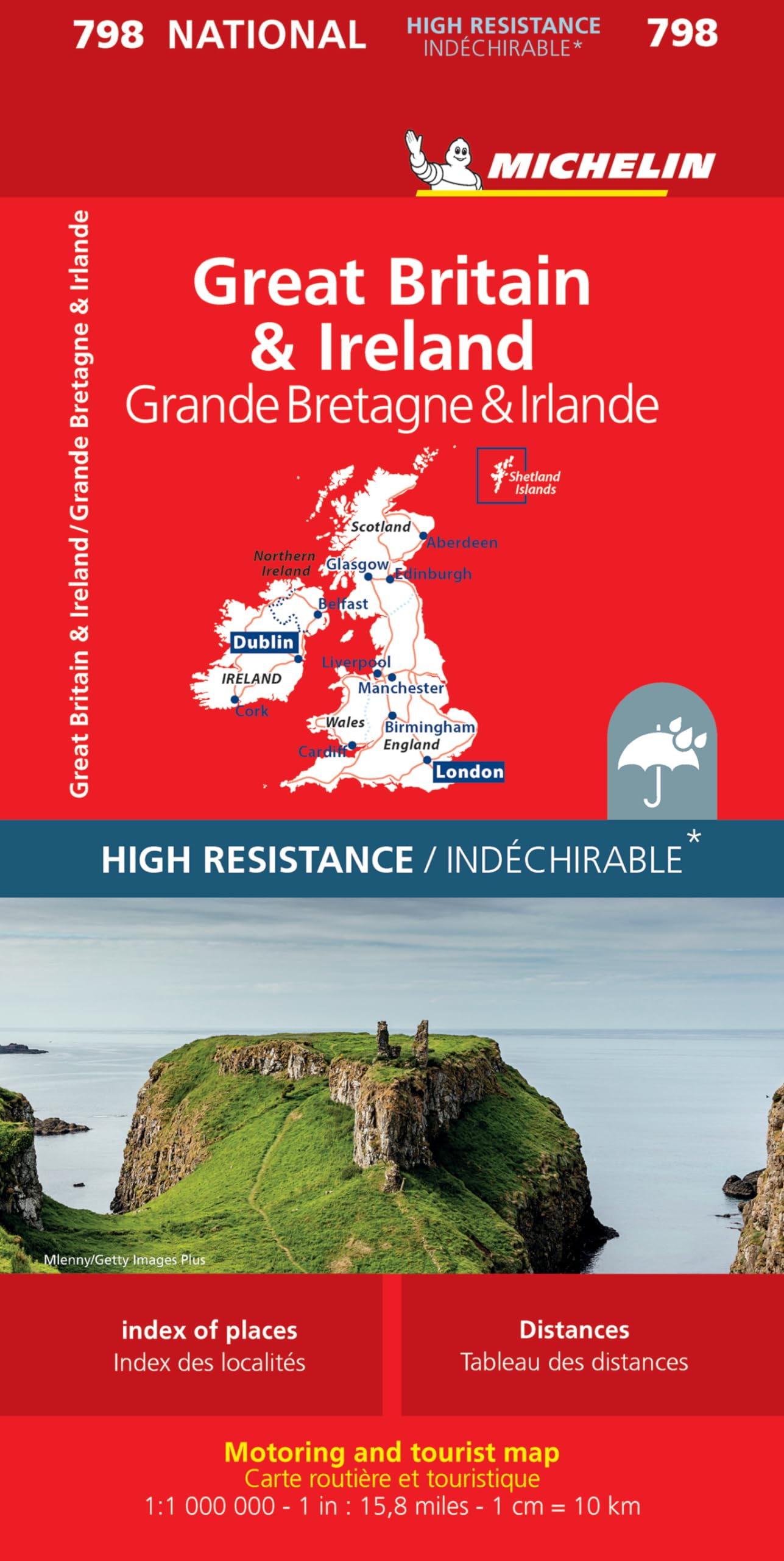 Libro: Mapa National Gran Bretaña Irlanda "Alta Resistencia"