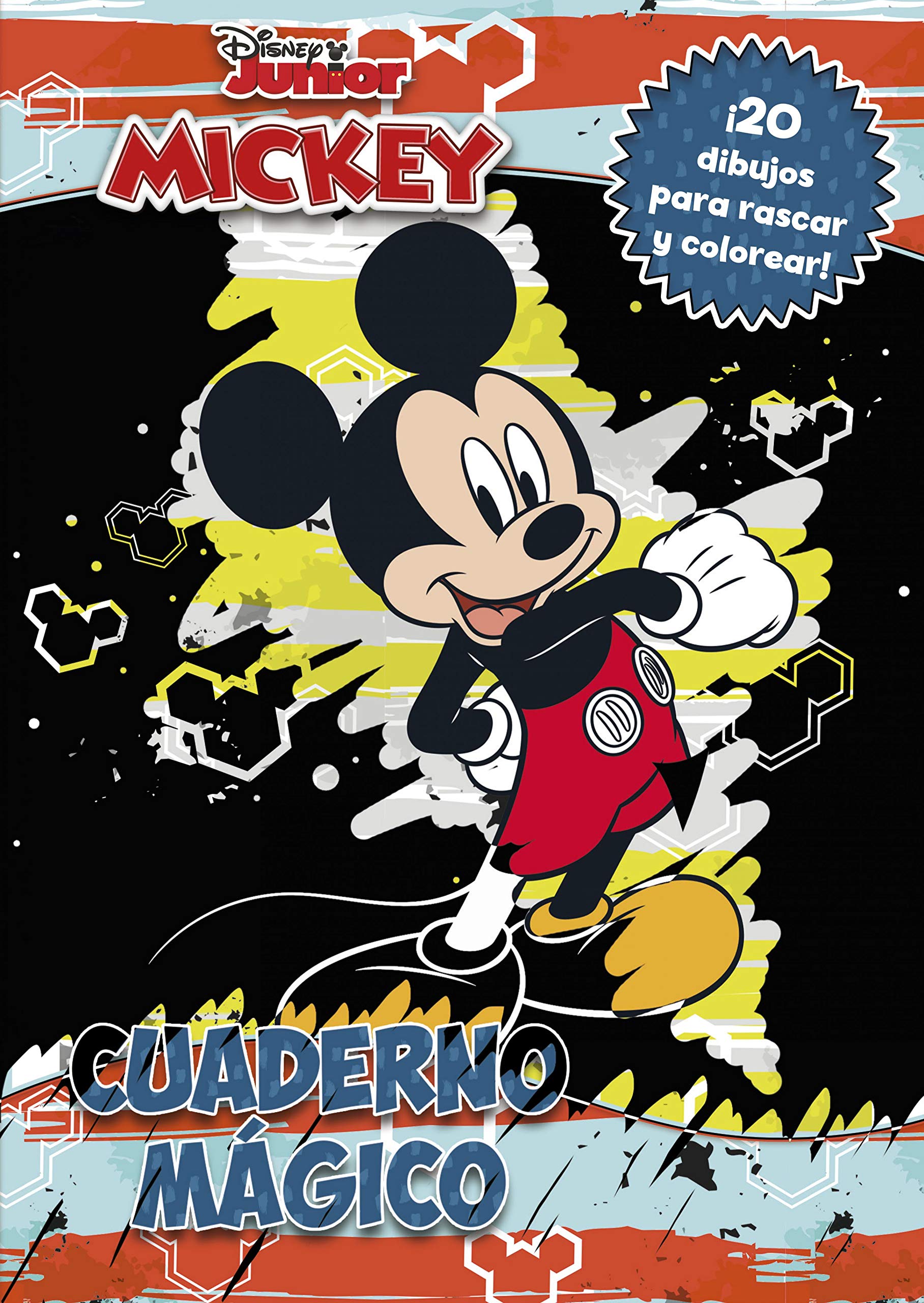 Libro: Mickey. Cuaderno mágico: 20 dibujos para rascar y colorear