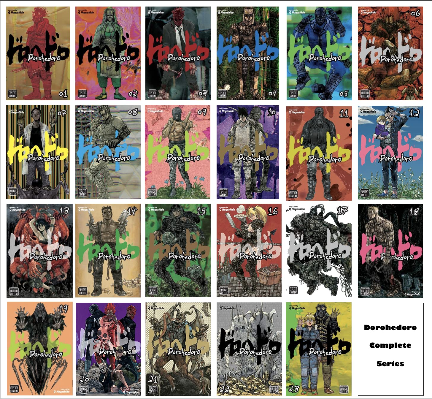 Libro: Dorohedoro Complete Manga Collection Vol. 1-23 Bundle Set