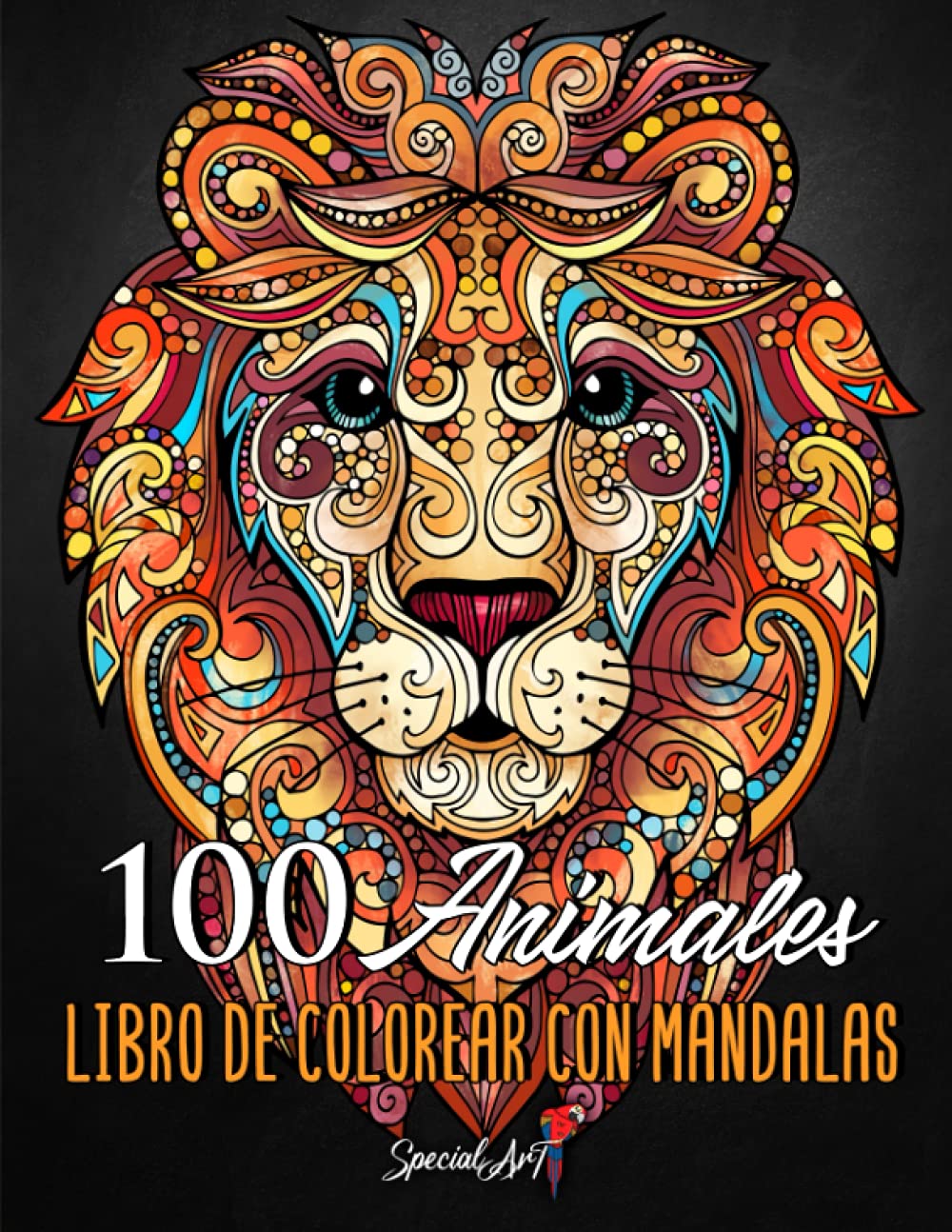 Libro: 100 Animales – Libro de Colorear con Mandalas: Relájate y fomenta la creatividad con más de 100 Páginas para colorear con fantásticos Animales con ... para Adultos para relajarse. (Idea de regalo)