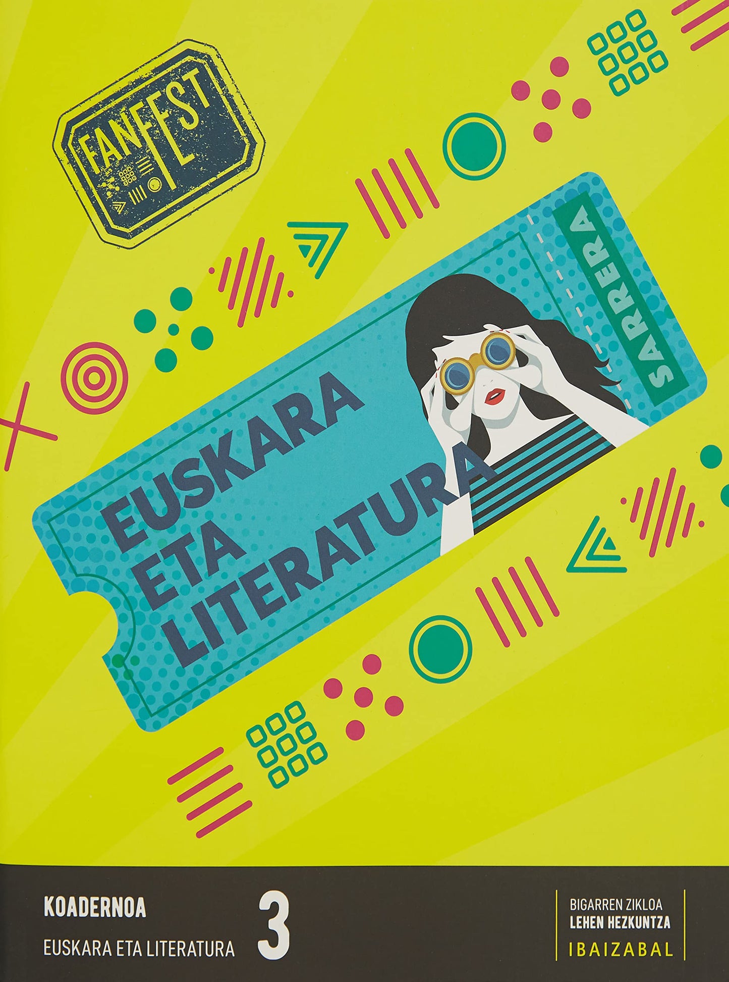 Libro: KOADERNOA EUSKARA LITERATURA 3ºEP P.VASCO 22 FANFEST - 9788413702605