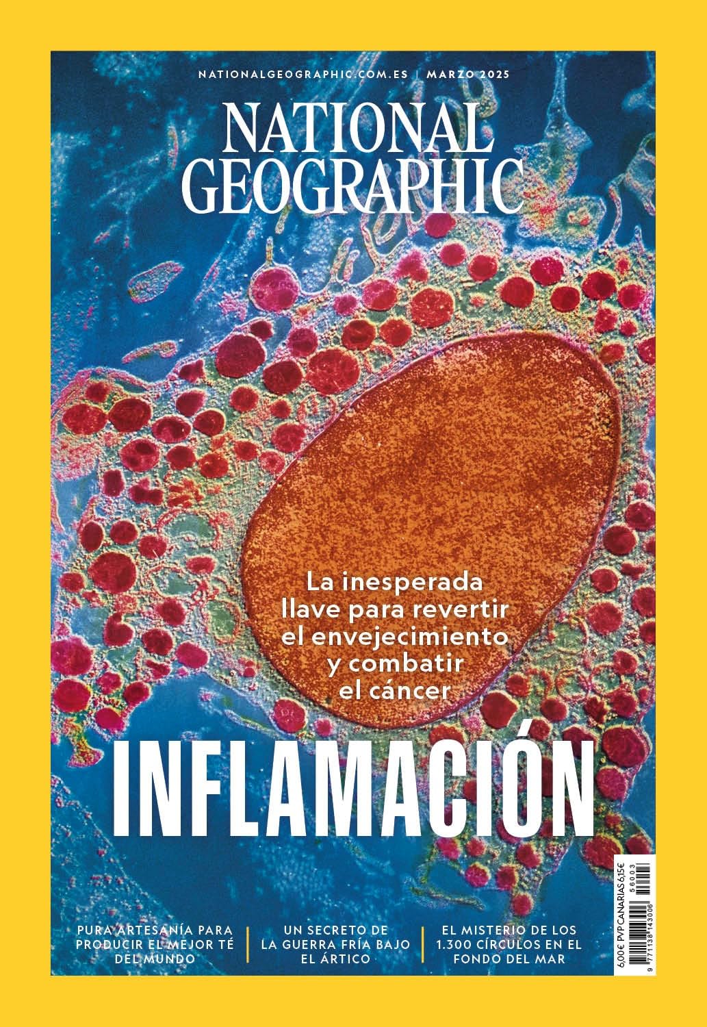 Libro: Revista National Geographic #563 Inflamación: La inesperada llave para revertir el envejecimiento y combatir el cancer