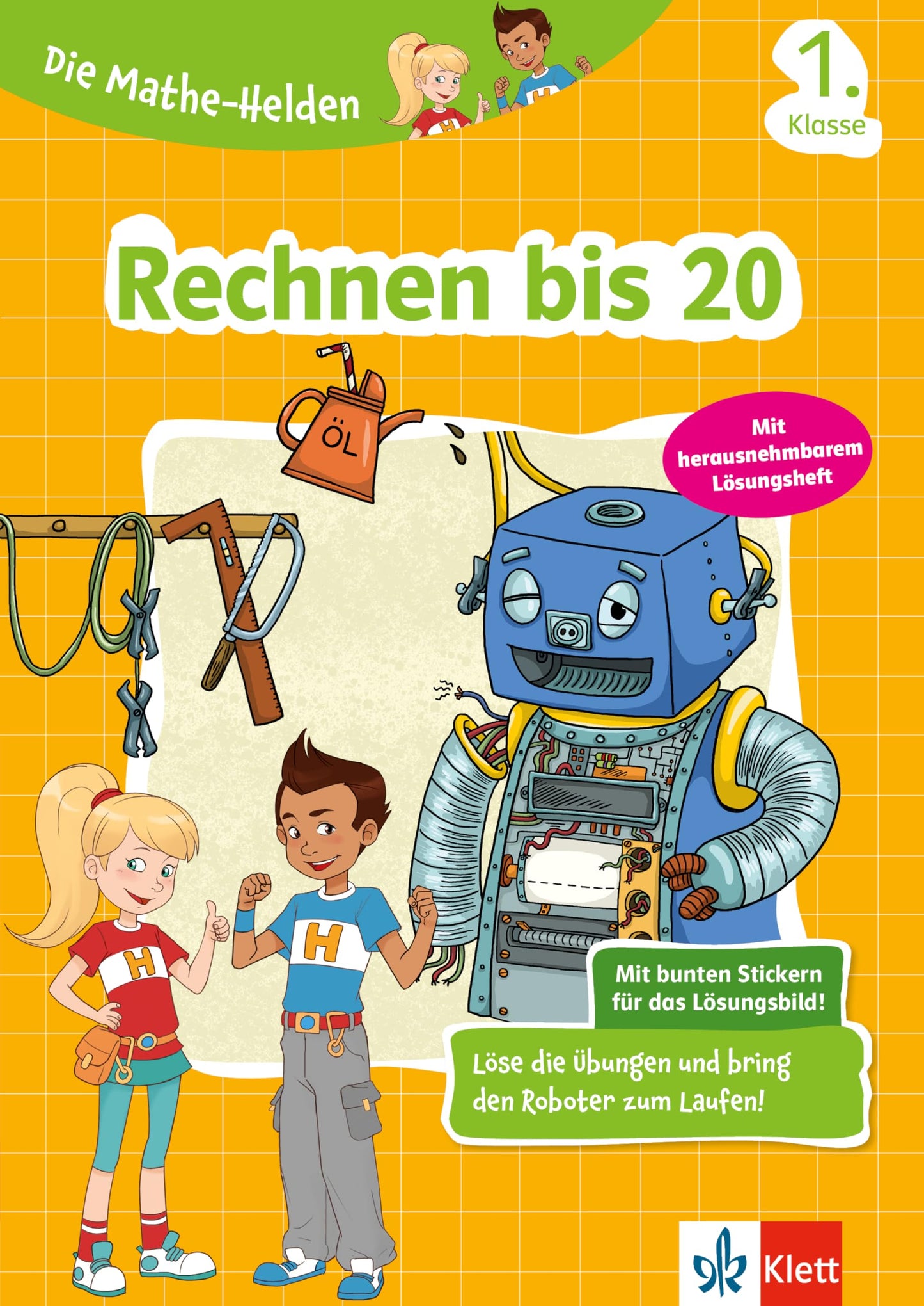 Libro: Klett Die Mathe-Helden Rechnen bis 20 1. Klasse