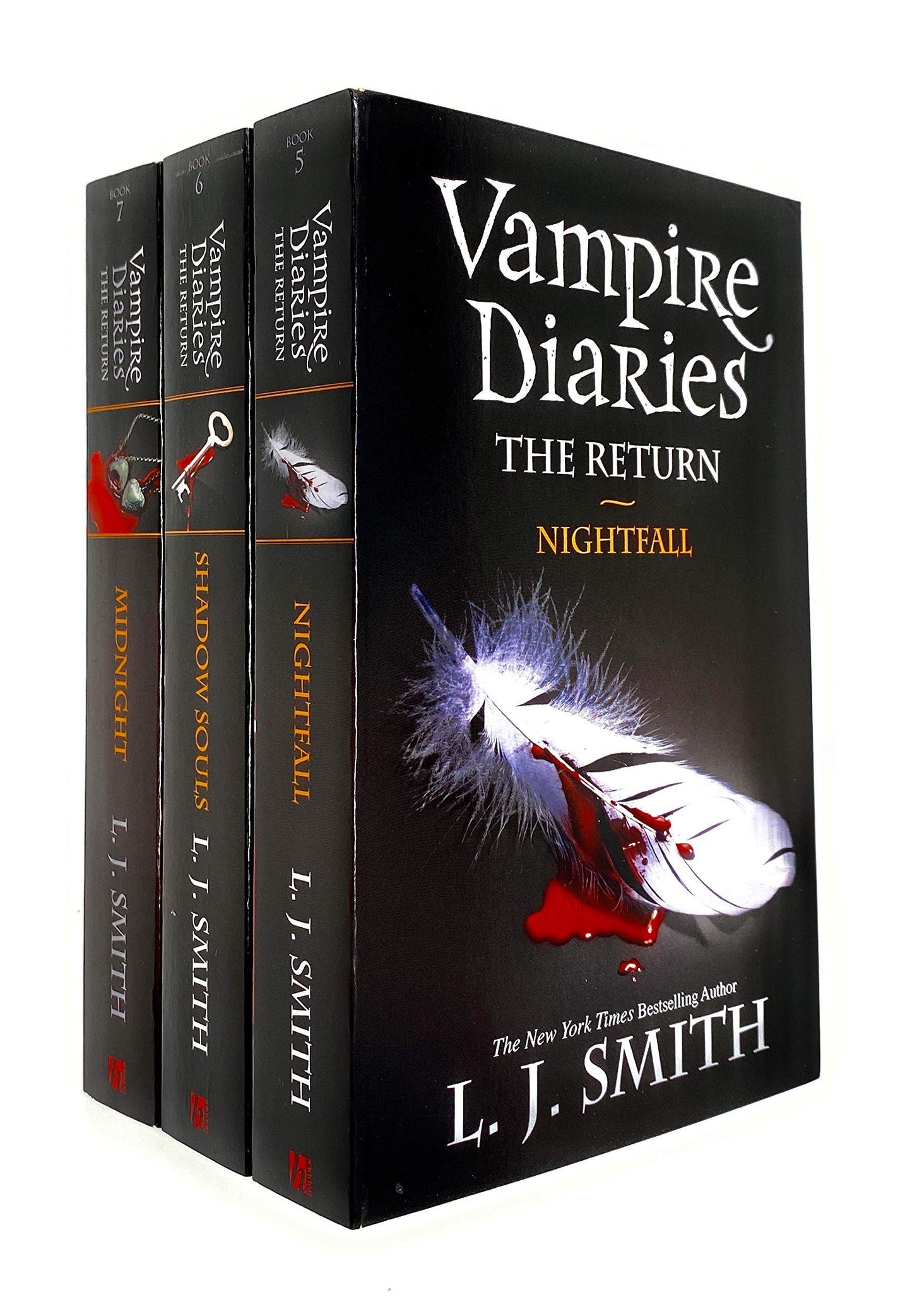 Libro: Vampire Diaries the Return Series Book 5 To 7 Collection 3 Books Bundle Set By L J Smith (Nightfall, Shadow Souls , Midnight)