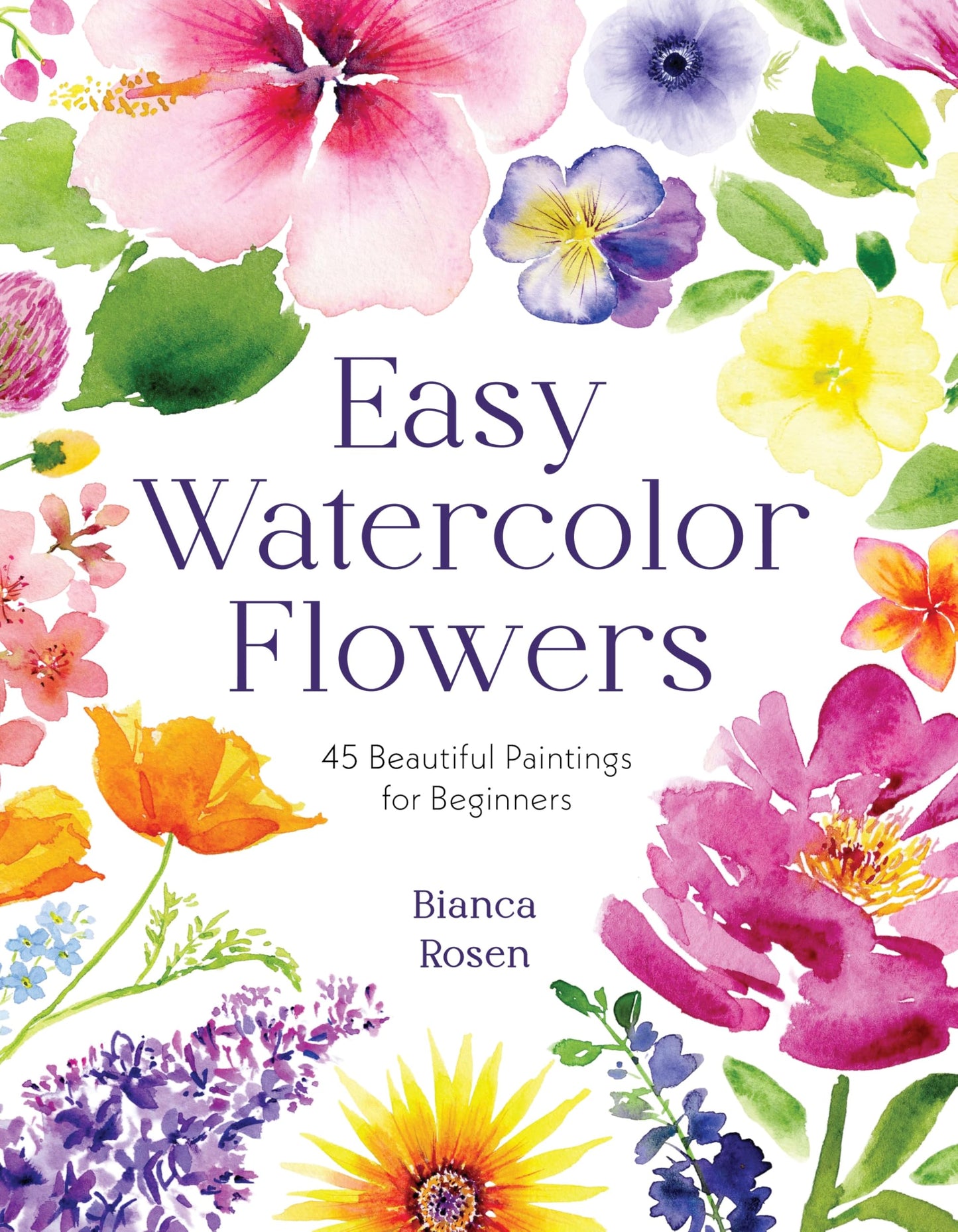 Libro: Easy Watercolor Flowers: 45 Beautiful Paintings for Beginners