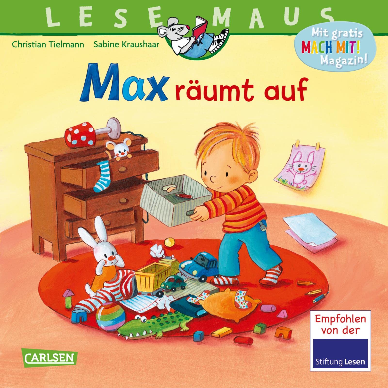 Libro: LESEMAUS 119: Max räumt auf: Bilderbuch ab 3 Jahre | mit vielen Aufräumtipps für die ganze Familie