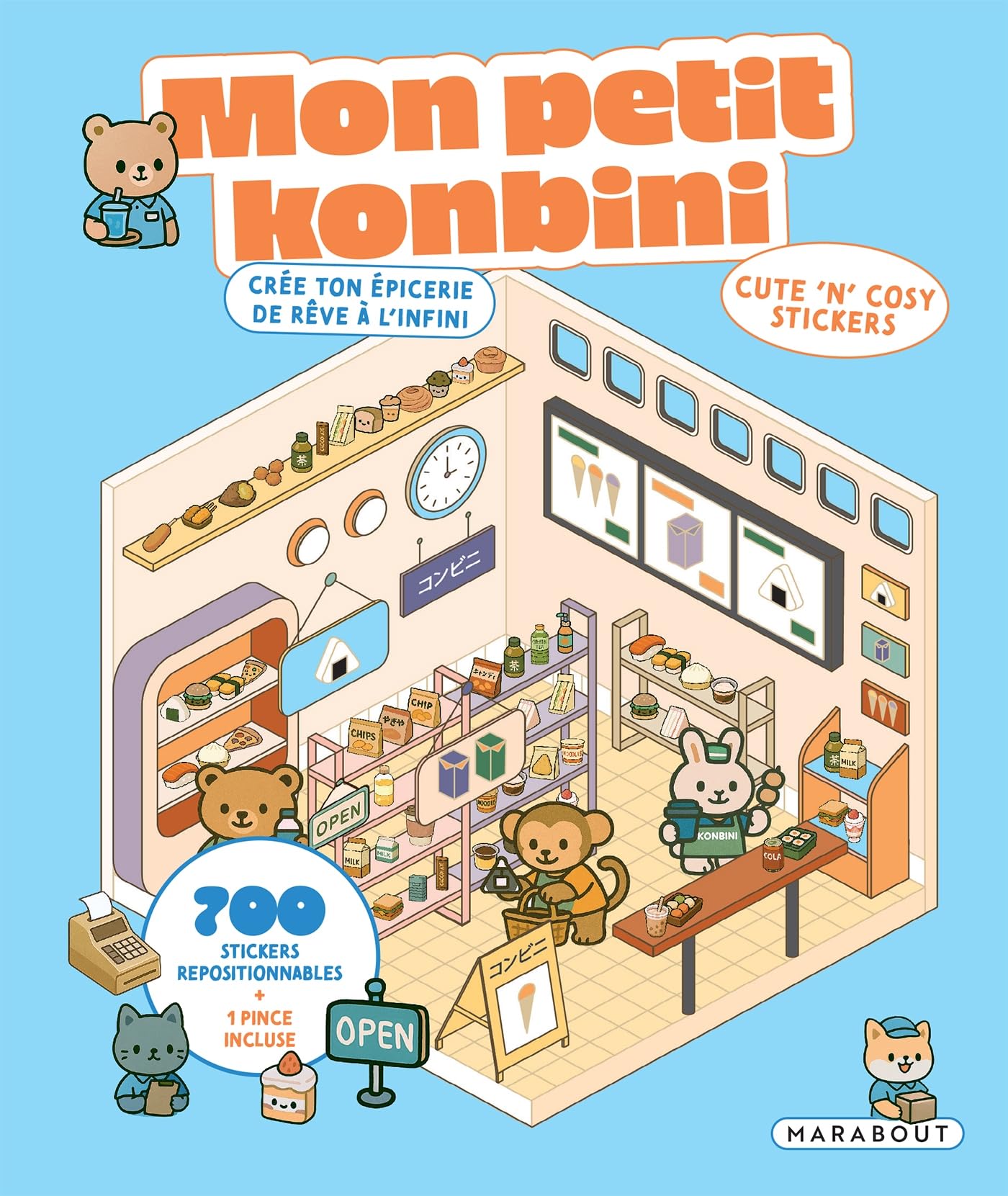 Libro: Cute 'n' cosy stickers - Mon petit konbini: Crée ton épicerie de rêve à l'infini