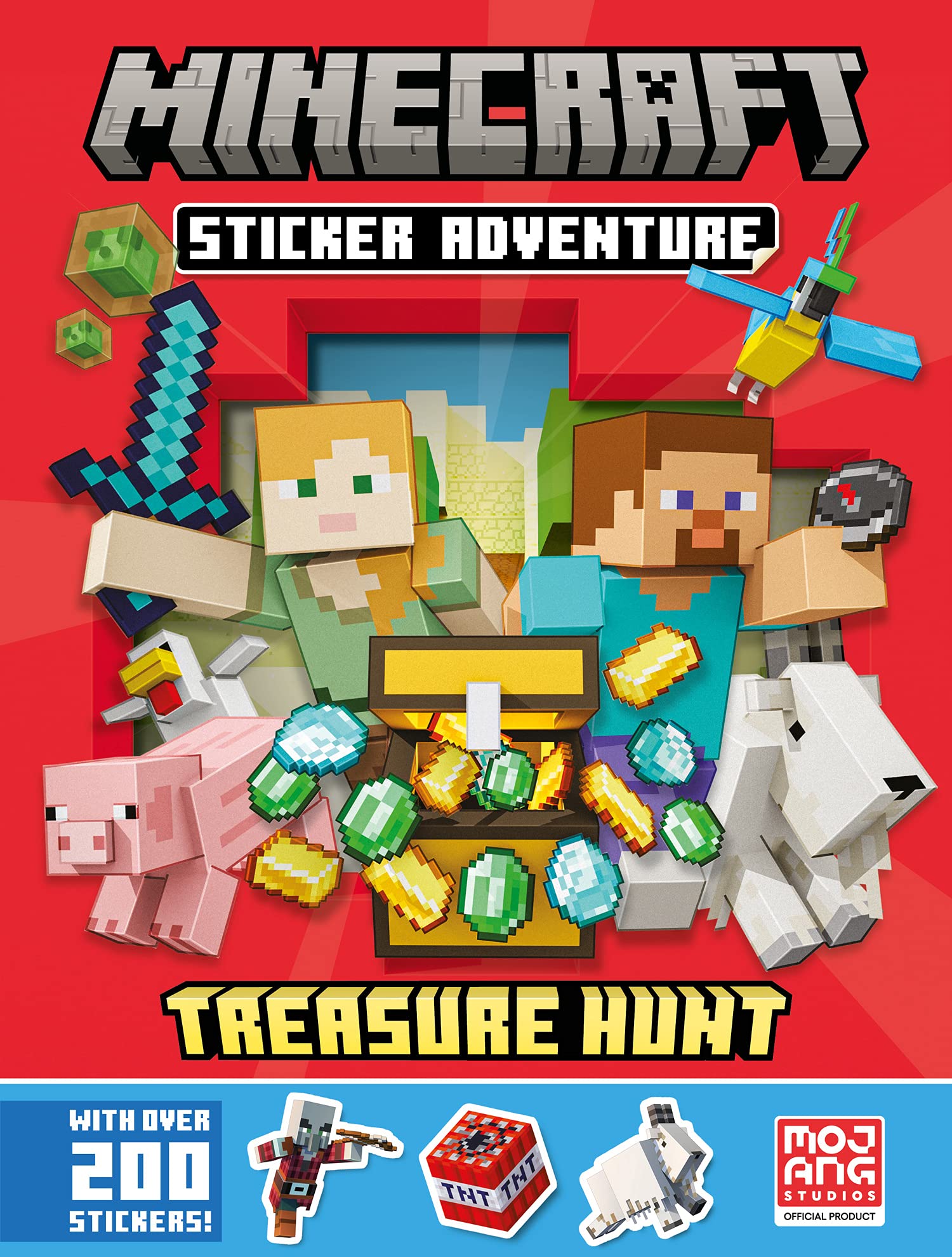 Libro: Minecraft Sticker Adventure: Treasure Hunt: A brand-new official sticker book containing hours of fun for kids