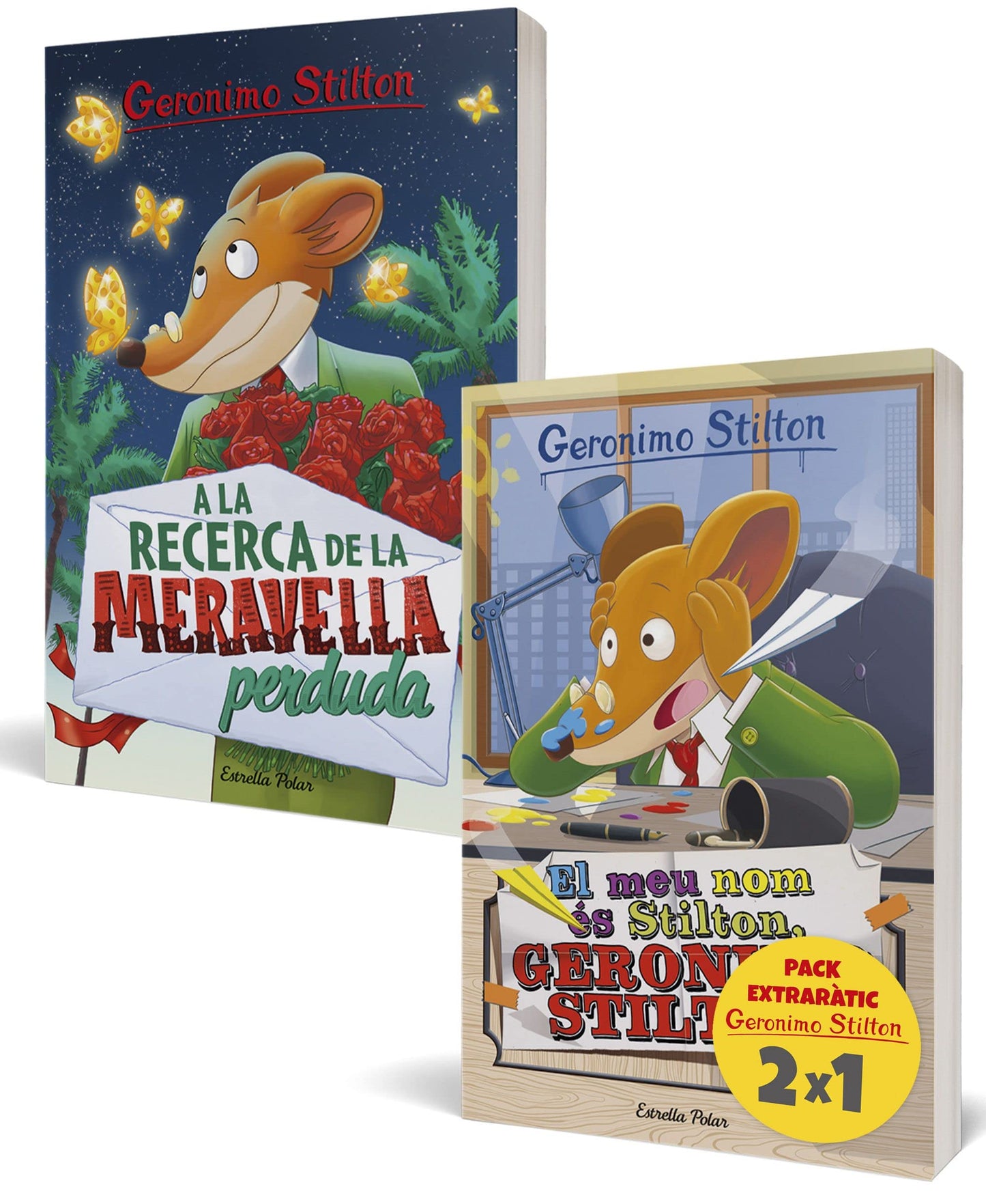 Libro: Geronimo Stilton. Pack extraràtic: El meu nom és Stilton, Geronimo Stilton i A la recerca de la meravella perduda (GERONIMO STILTON. ELS GROCS)