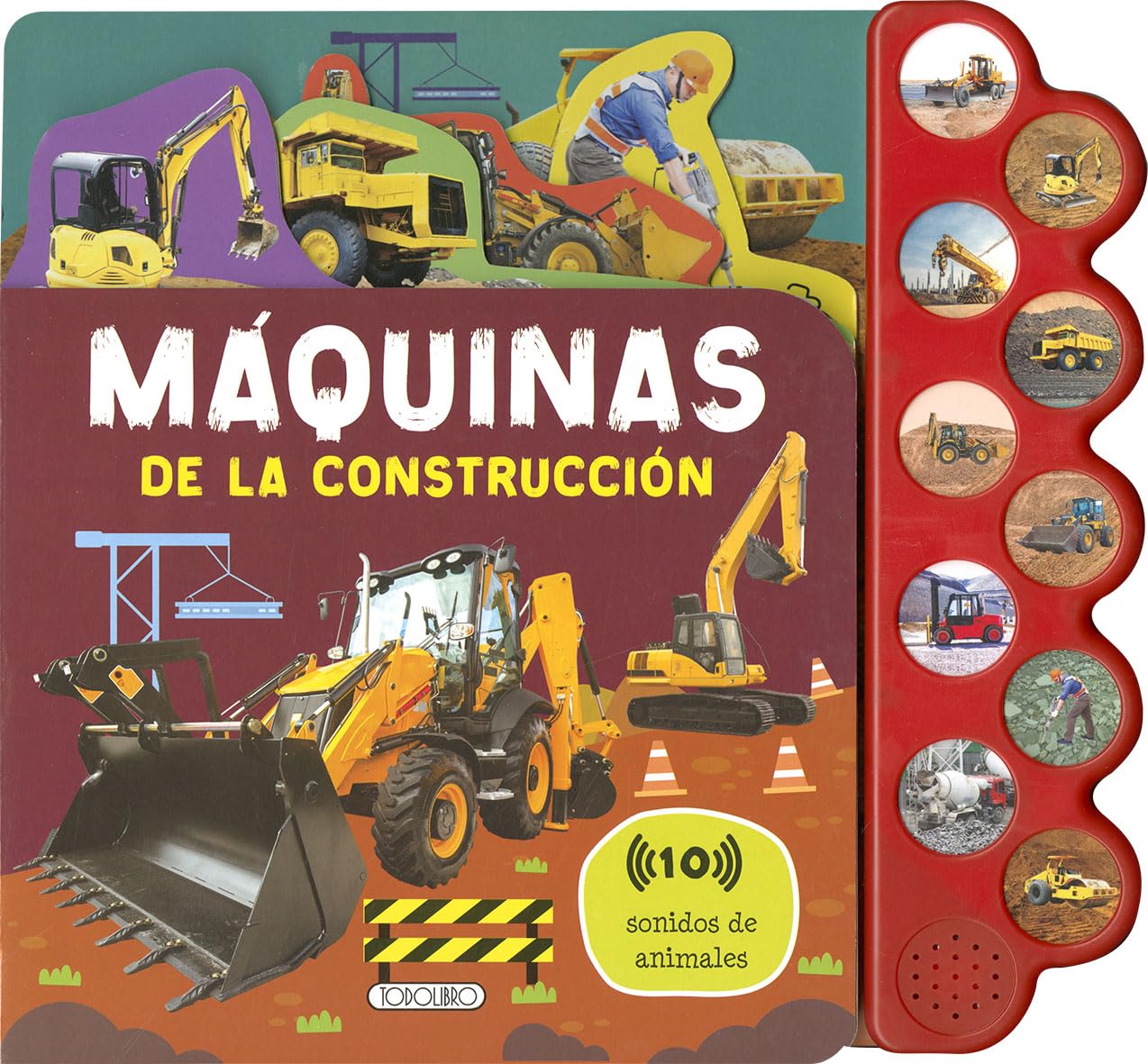 Libro: Máquinas de la construcción (Aprende con sonidos)