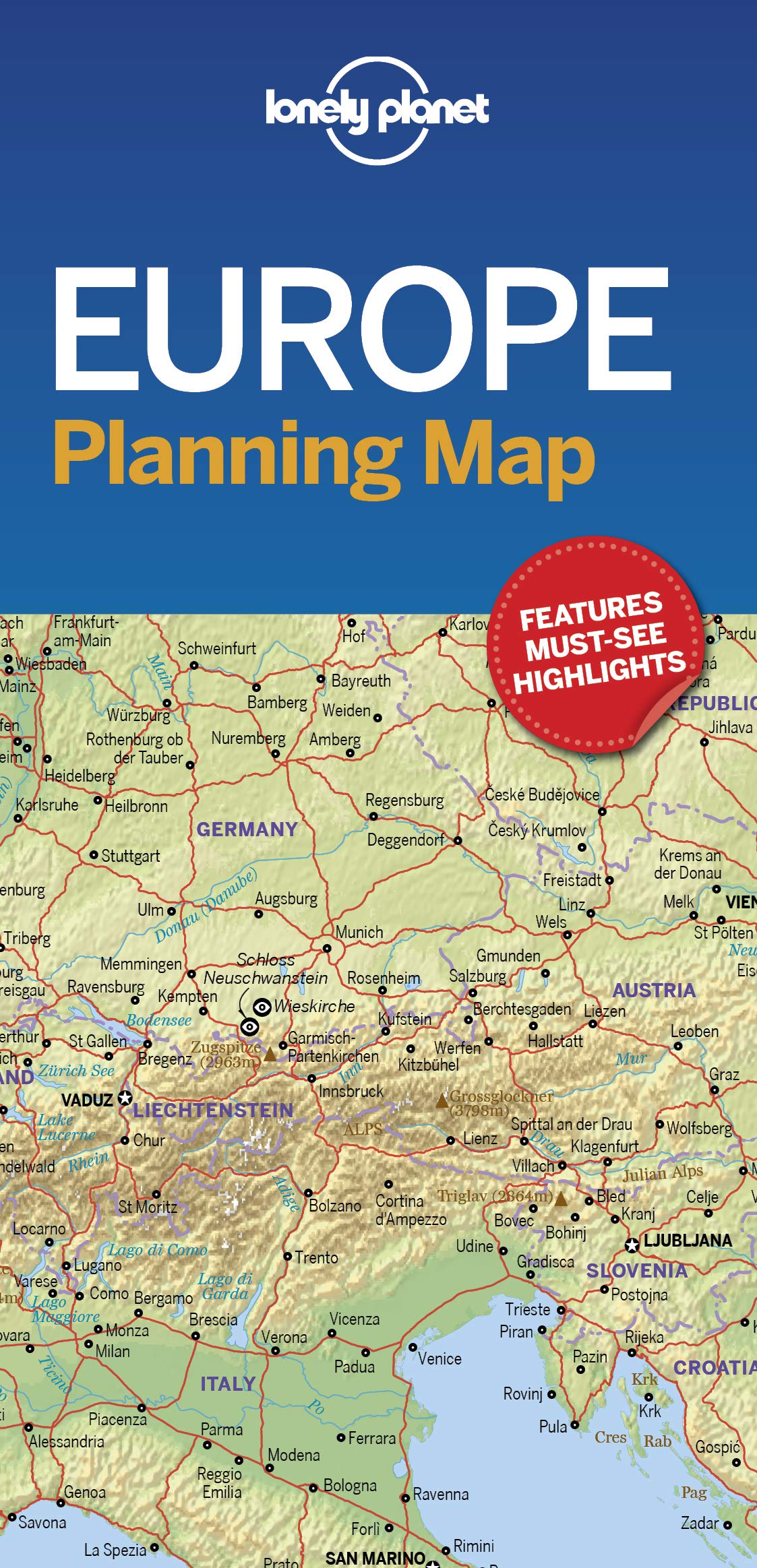 Libro: Lonely Planet Europe Planning Map [Idioma Inglés]