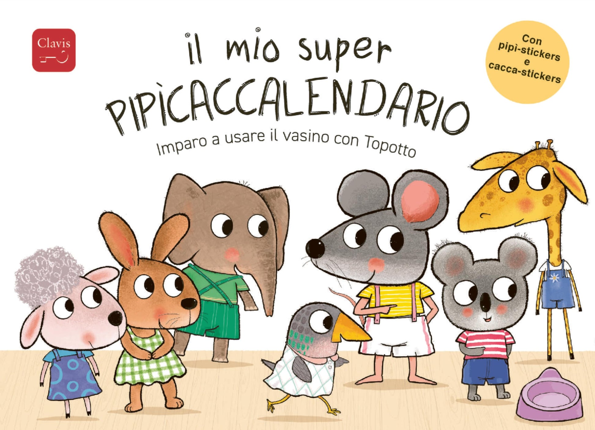 Libro: Il mio super pipìcaccalendario. Imparo a usare il vasino con Topotto. Con adesivi. Ediz. a colori (Album illustrati)