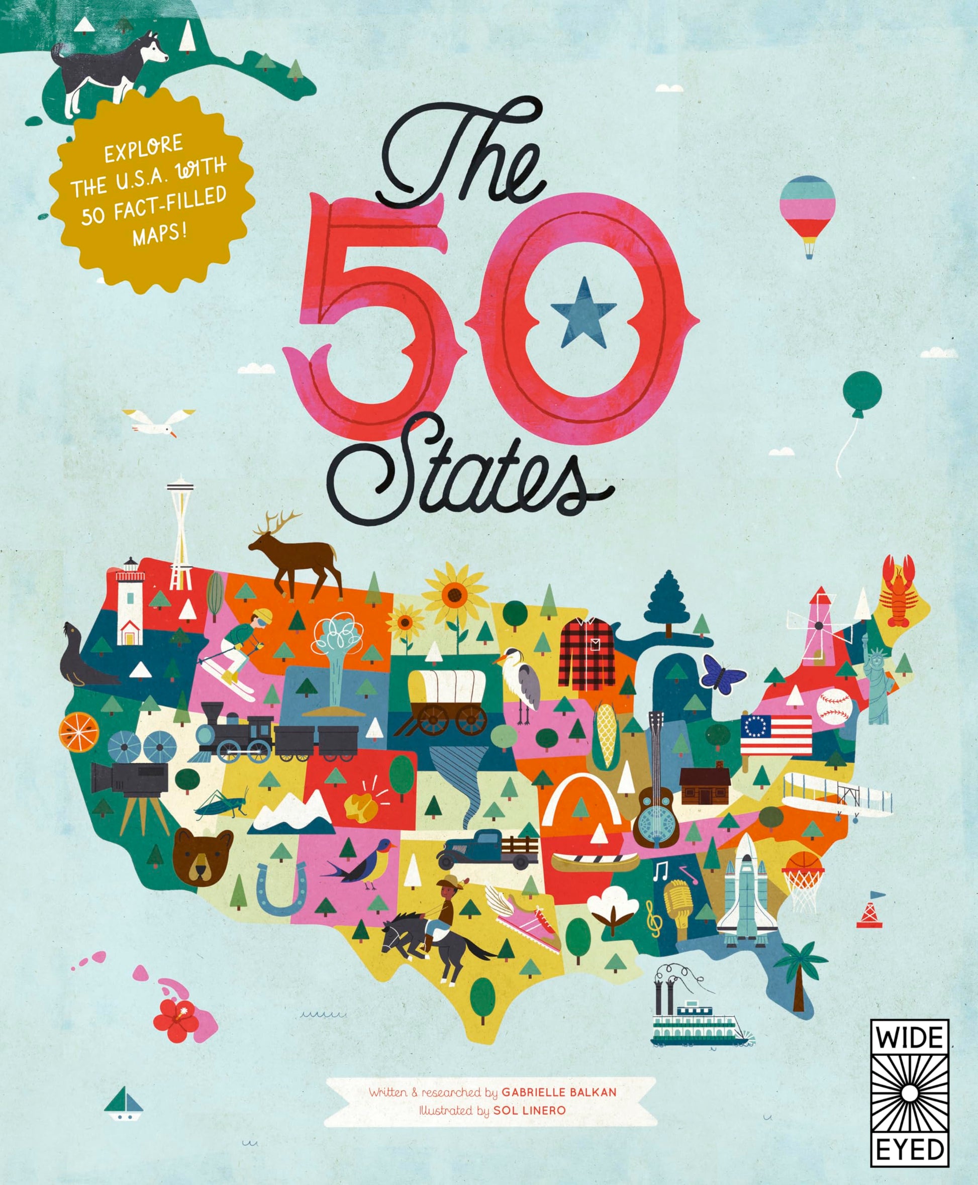 Libro: The 50 States: Explore the U.S.A. with 50 fact-filled maps! (Americana)