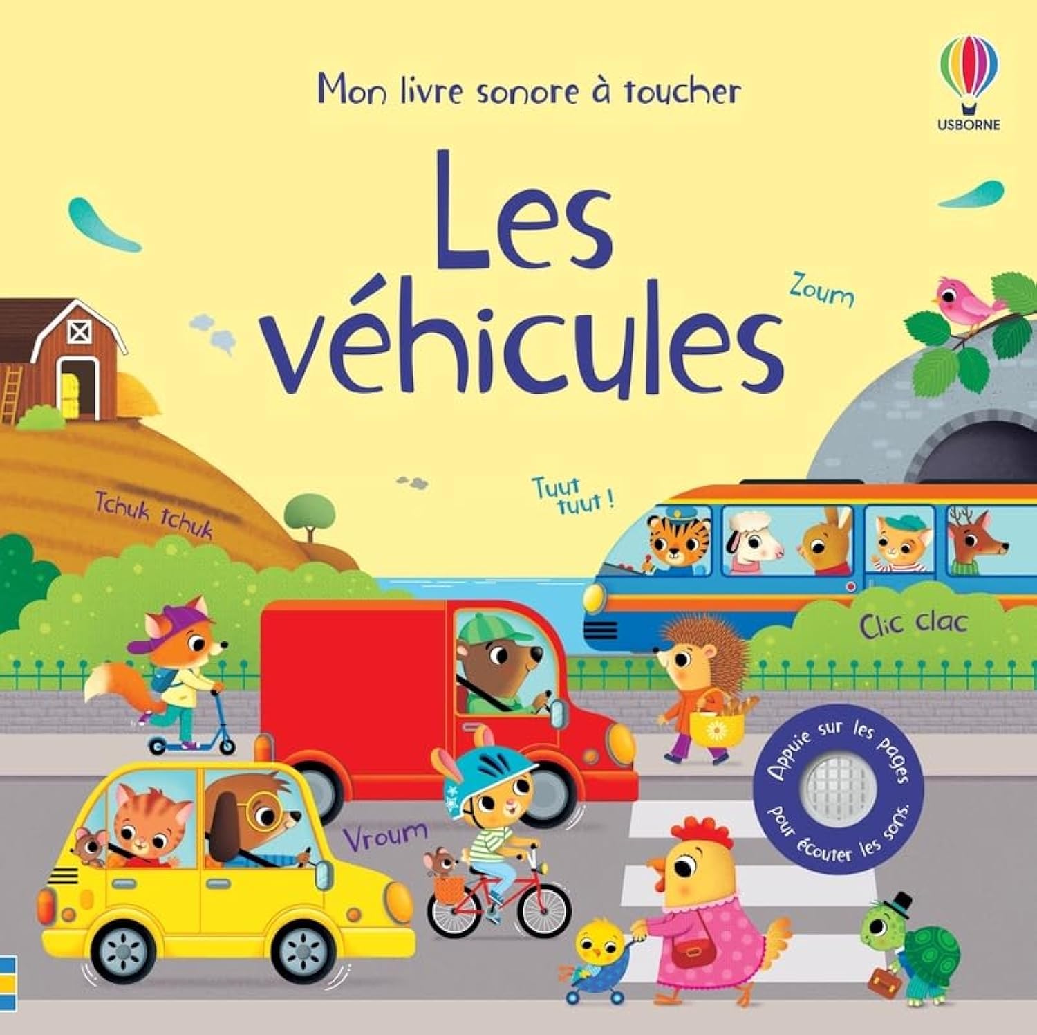 Libro: Les véhicules - Mon livre sonore à toucher - Dès 1 an