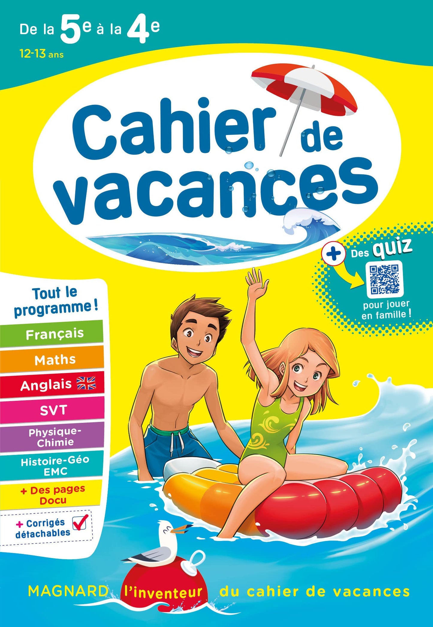 Libro: Cahier de vacances de la 5e à la 4e: Magnard, l'inventeur des cahiers de vacances