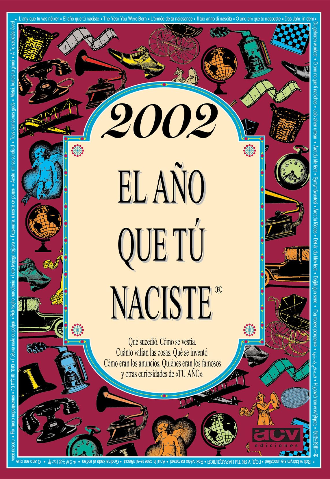 Libro: 2002 EL AÑO QUE TÚ NACISTE - Regalo de cumpleaños ideal para quienes cumplen 24 años en 2026