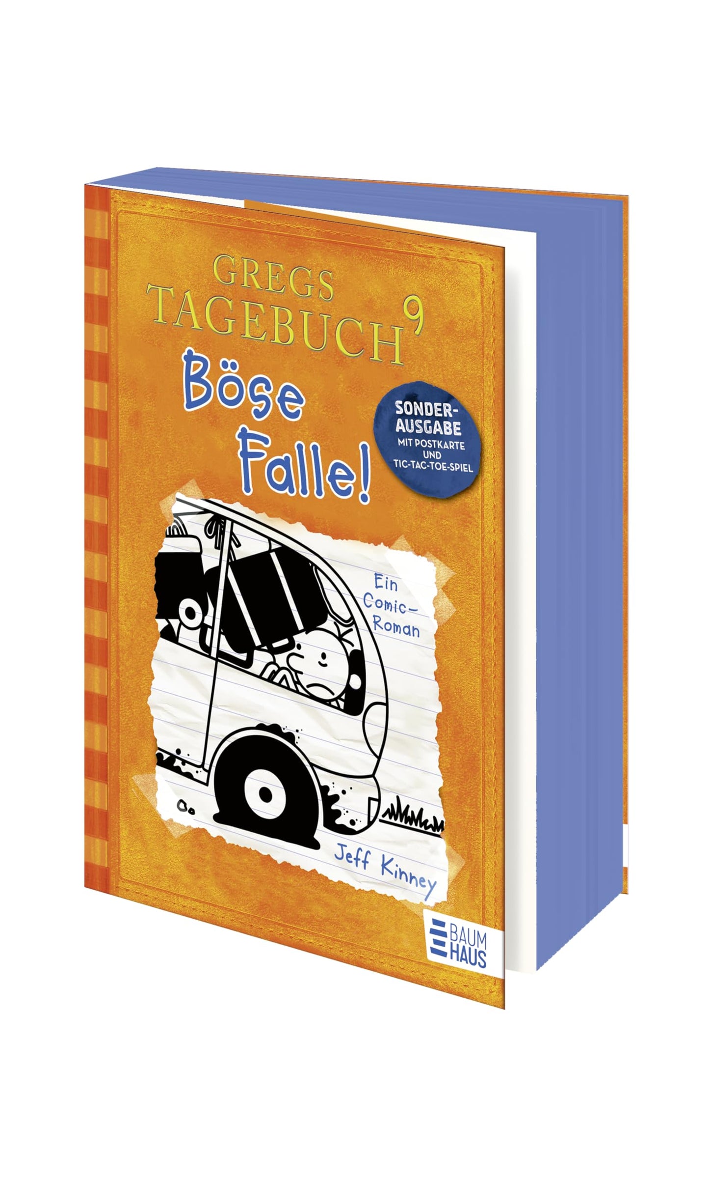 Libro: Gregs Tagebuch 9 - Böse Falle!: Großer Lesespaß mit Comic-Roman-Held Greg Heffley (Sonderausgabe ab 10 Jahre mit Käse-Postkarte und Tic-Tac-Toe-Spiel)