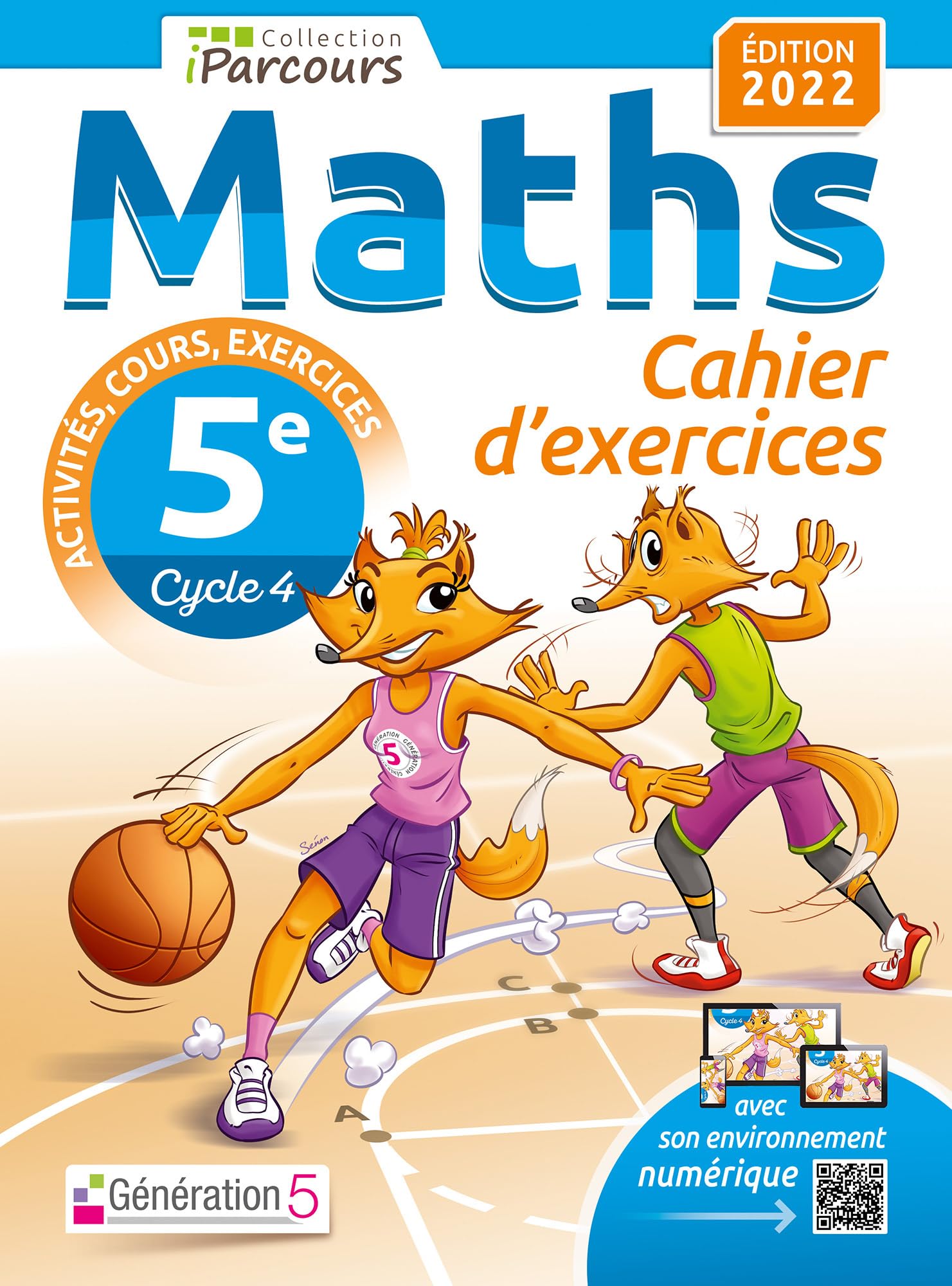 Libro: Cahier d'exercices iParcours maths 5e avec cours (édition 2022)