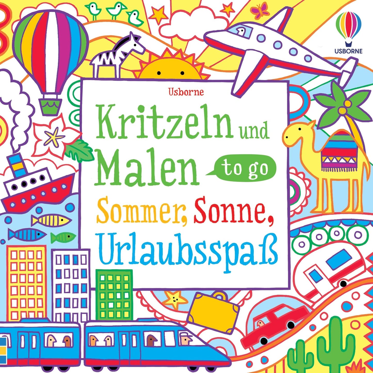 Libro: Kritzeln und Malen to go: Sommer, Sonne, Urlaubsspaß - kompaktes Mal- und Kritzelbuch auch für unterwegs - ab 6 Jahren