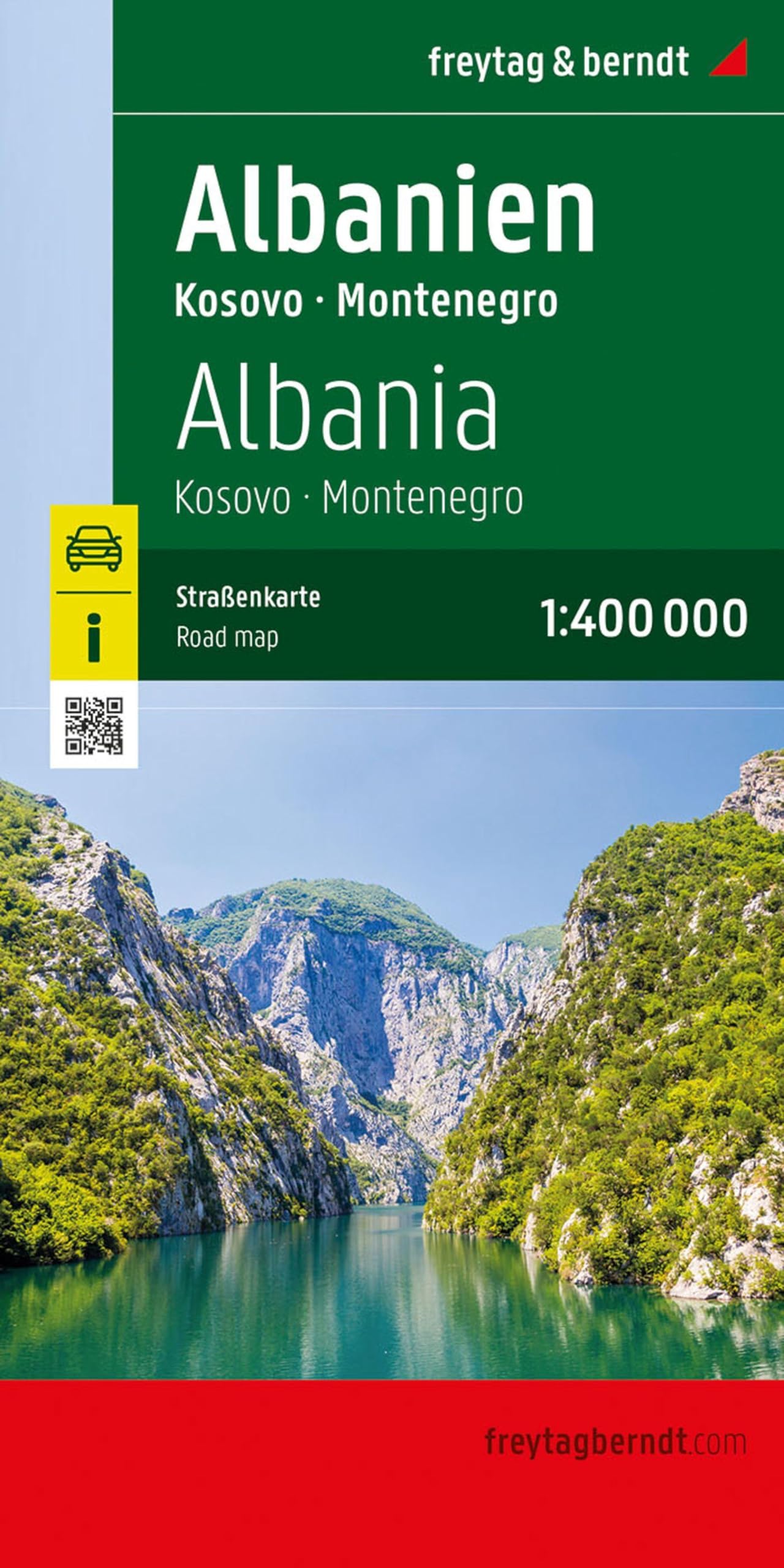 Libro: Albania, road map 1:400,000 (English and French and German and Italian and Spanish Edition)