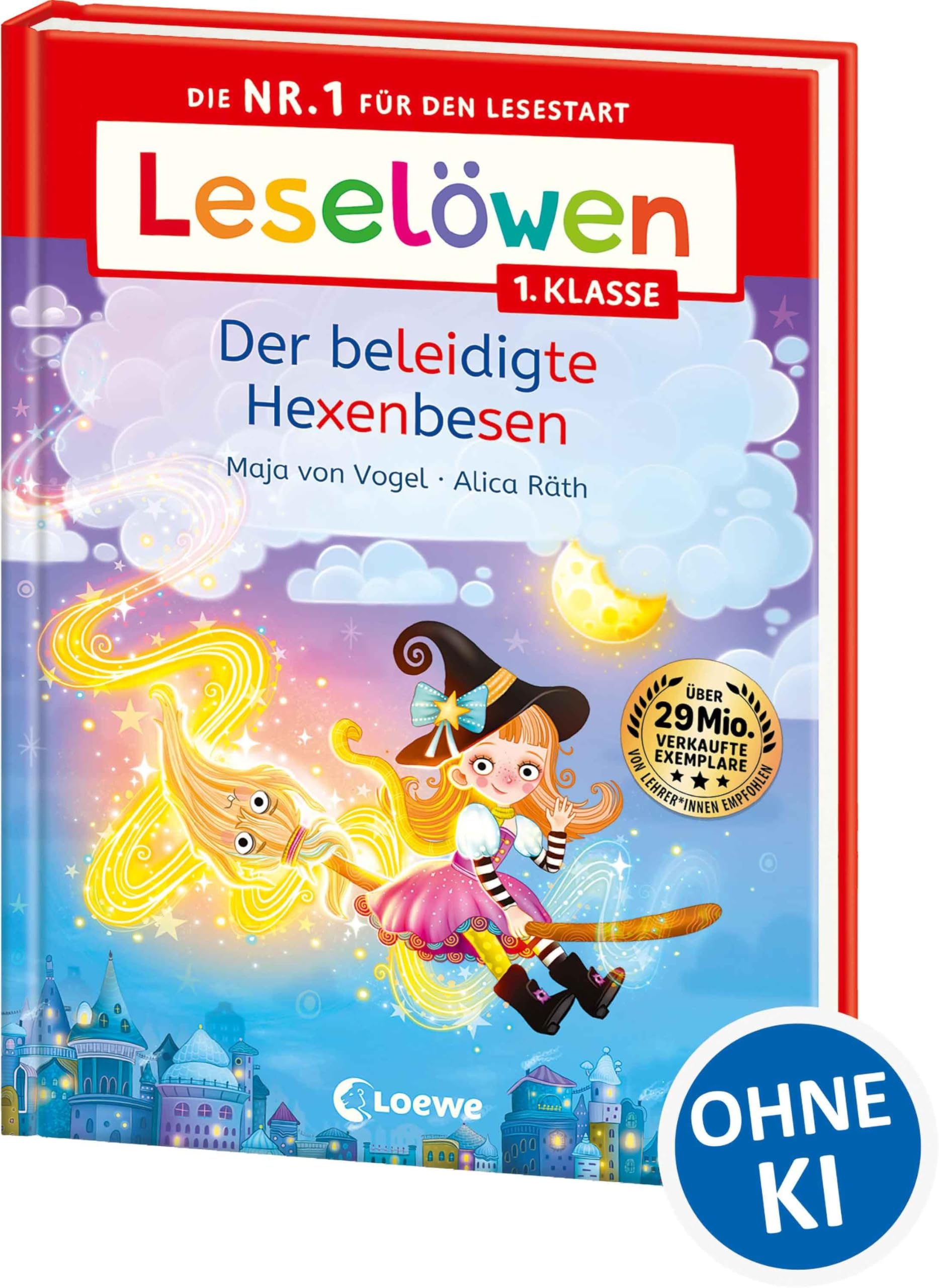 Libro: Leselöwen 1. Klasse - Der beleidigte Hexenbesen: Die Nr. 1 für den Lesestart - Mit Leselernschrift ABeZeh - Erstlesebuch für Kinder ab 6 Jahren