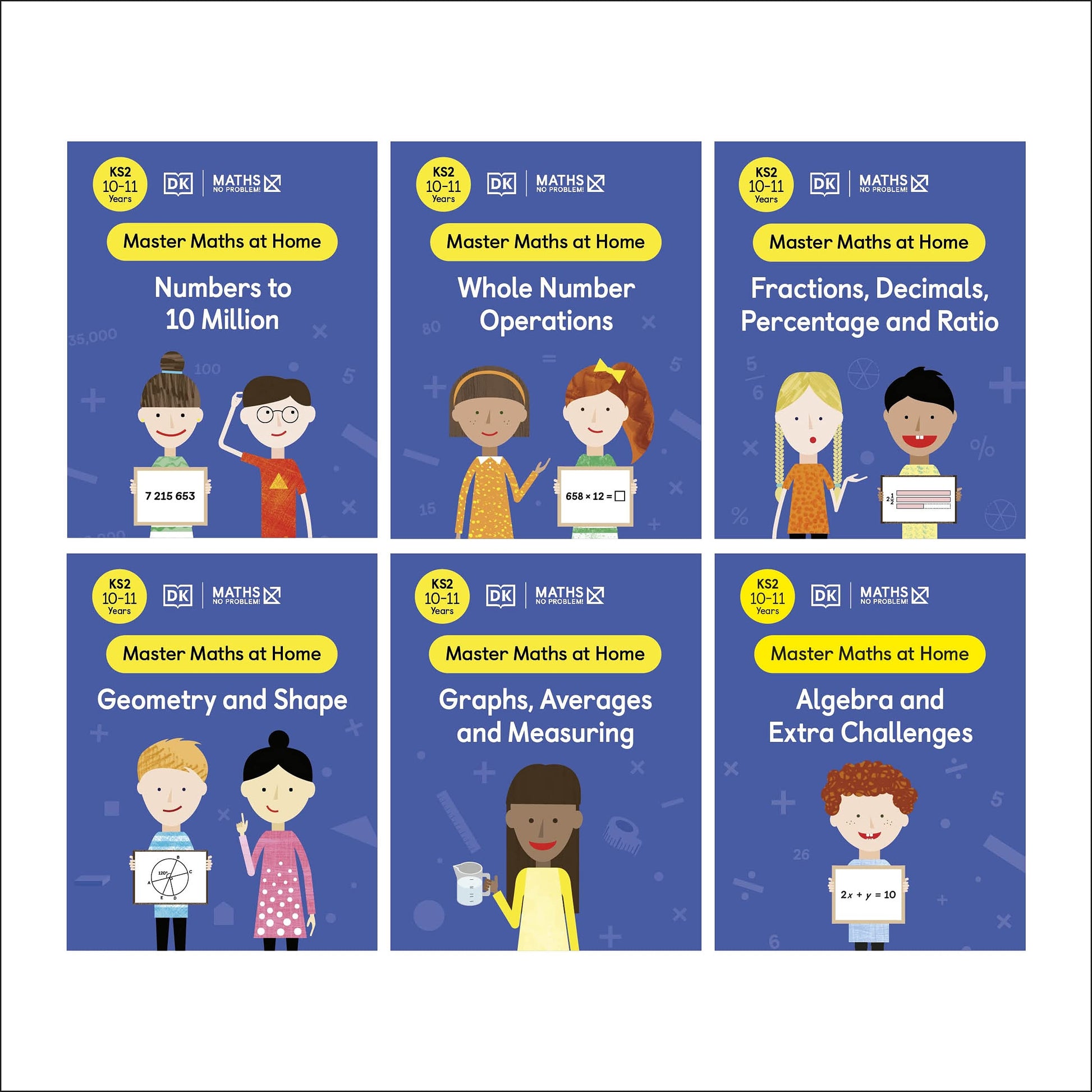 Libro: Maths - No Problem! Collection of 6 Workbooks, Ages 10-11 (Key Stage 2) (Master Maths At Home)