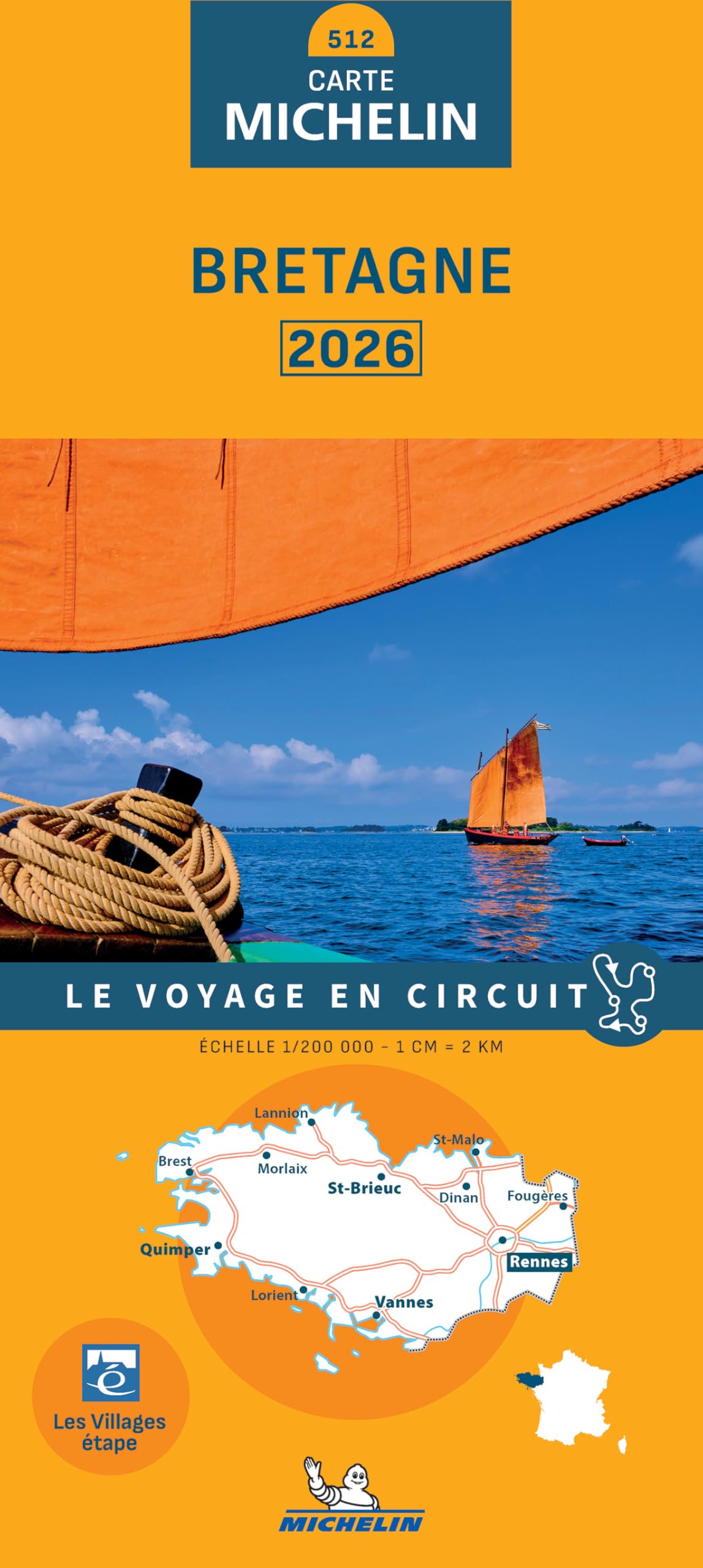 Libro: Carte Régionale Bretagne 2026: le voyage en circuit