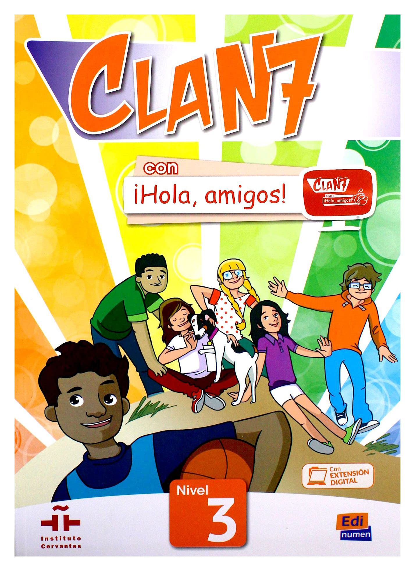 Libro: Clan 7- Hola Amigos! 3 - Student Print Edition Plus 1 Year Online Premium Access (All Digital Included) (Clan 7 Nivel 3 / Clan 7: Level 3) (Spanish Edition)