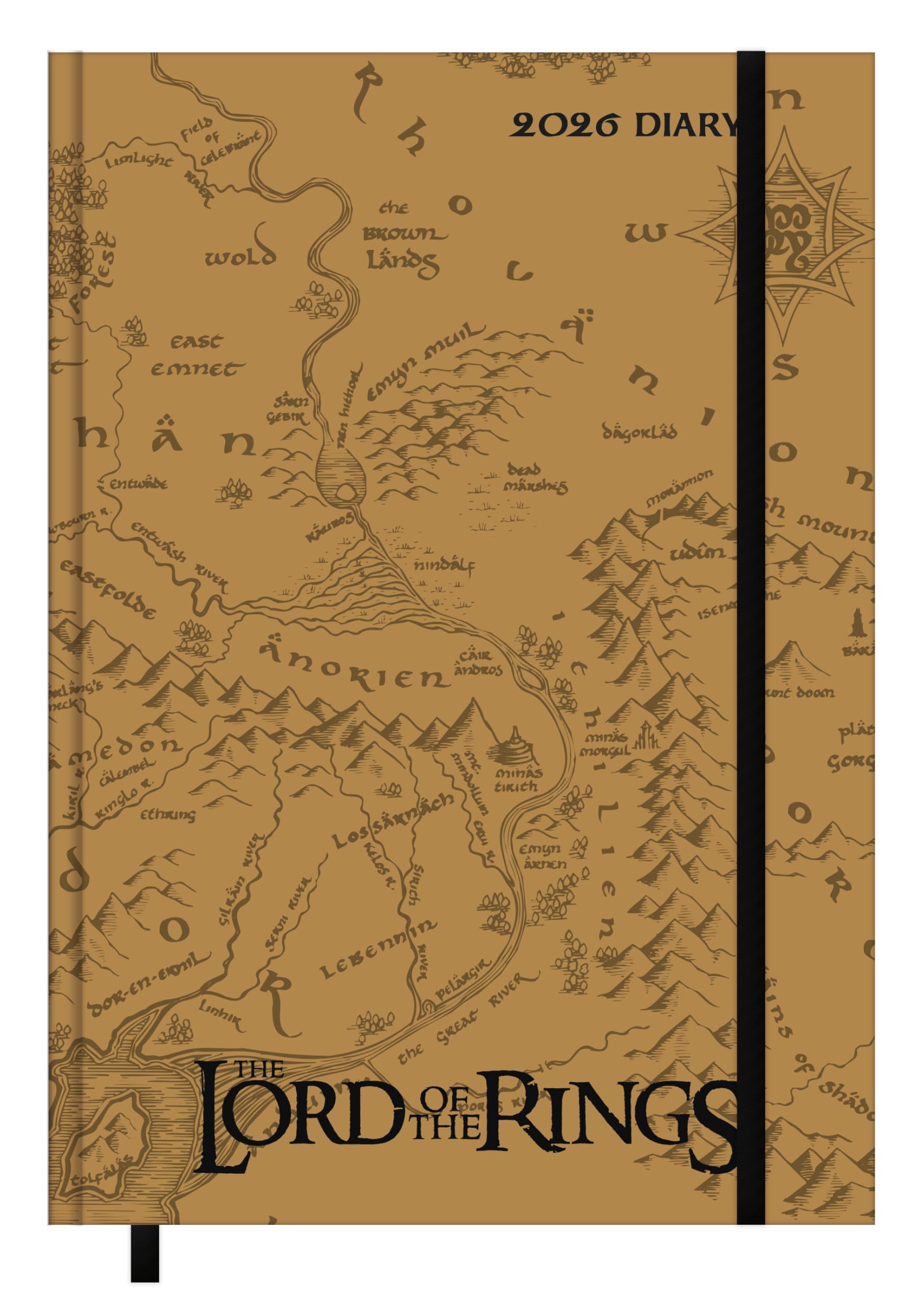 Libro: Pyramid International - Lord of the Rings 2025 - Diary A5 (5.8 x 8.3 in) with Middle-earth Motifs, Notebook & Planner for Fans of Gandalf, Frodo, Aragorn & Tolkien's Lord of the Rings