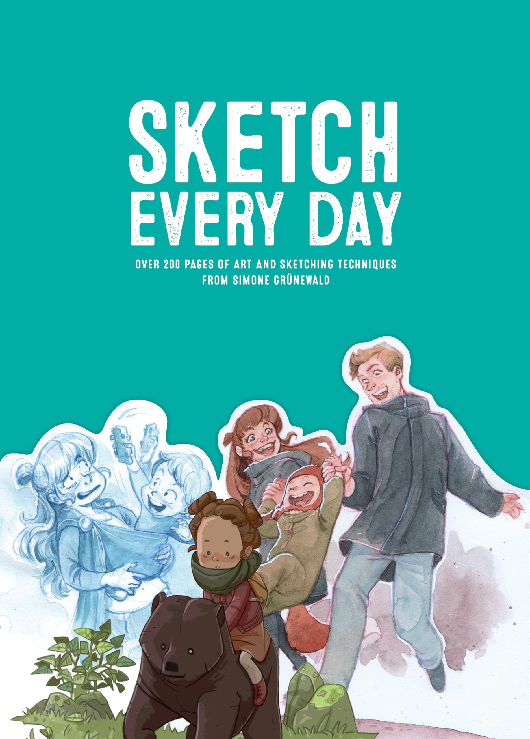Libro: Sketch Every Day: 100+ simple drawing exercises from Simone Grünewald
