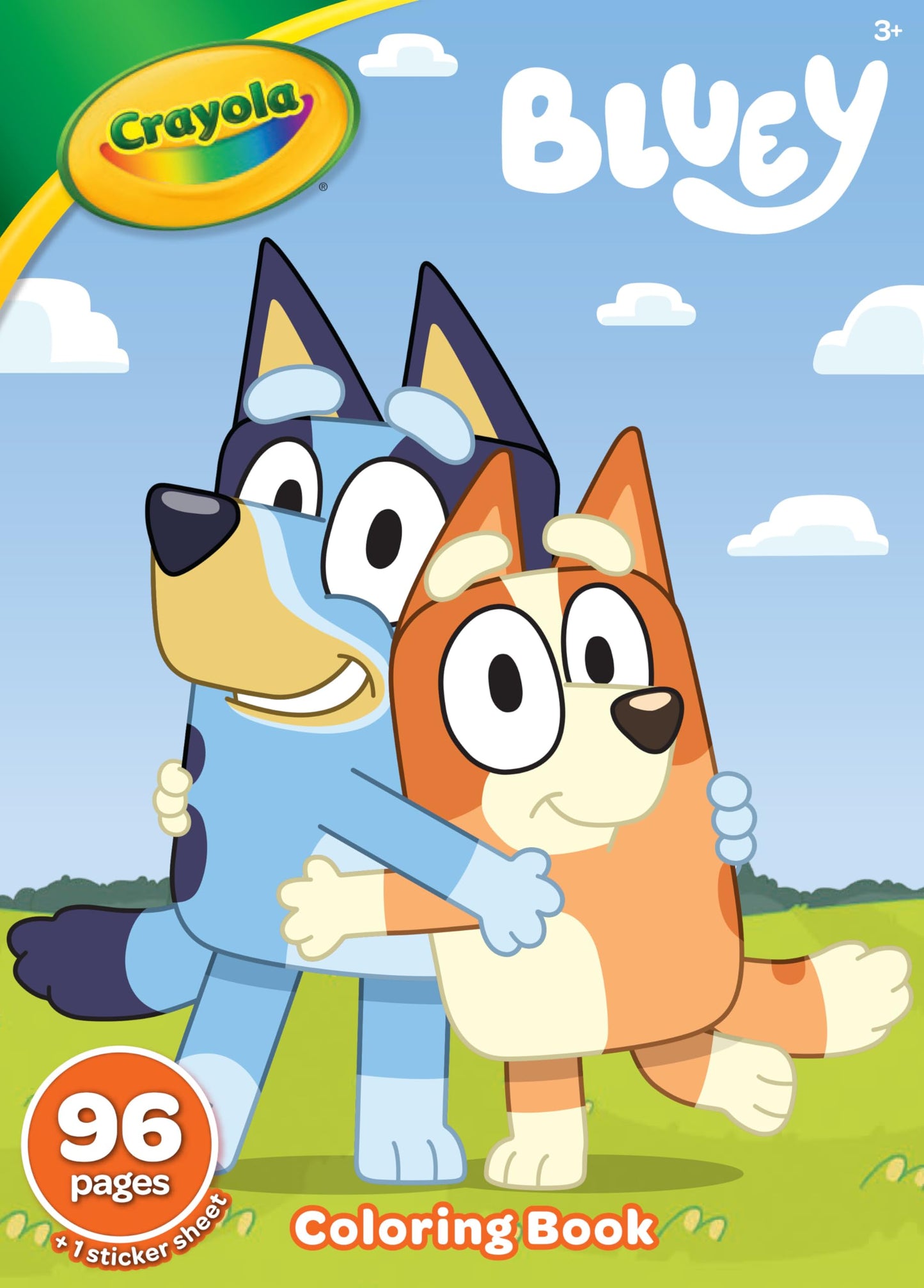 Libro: Crayola Colouring Book - Bluey | 96 Pages of Bluey Colouring Fun | Sticker Sheet Included | Ideal for Kids Aged 3+