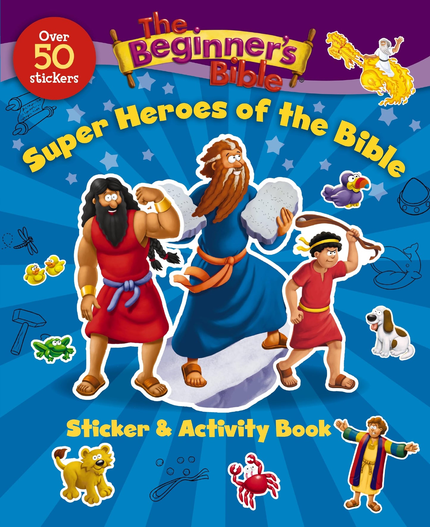 Libro: The Beginner's Bible Super Heroes of the Bible Sticker and Activity Book