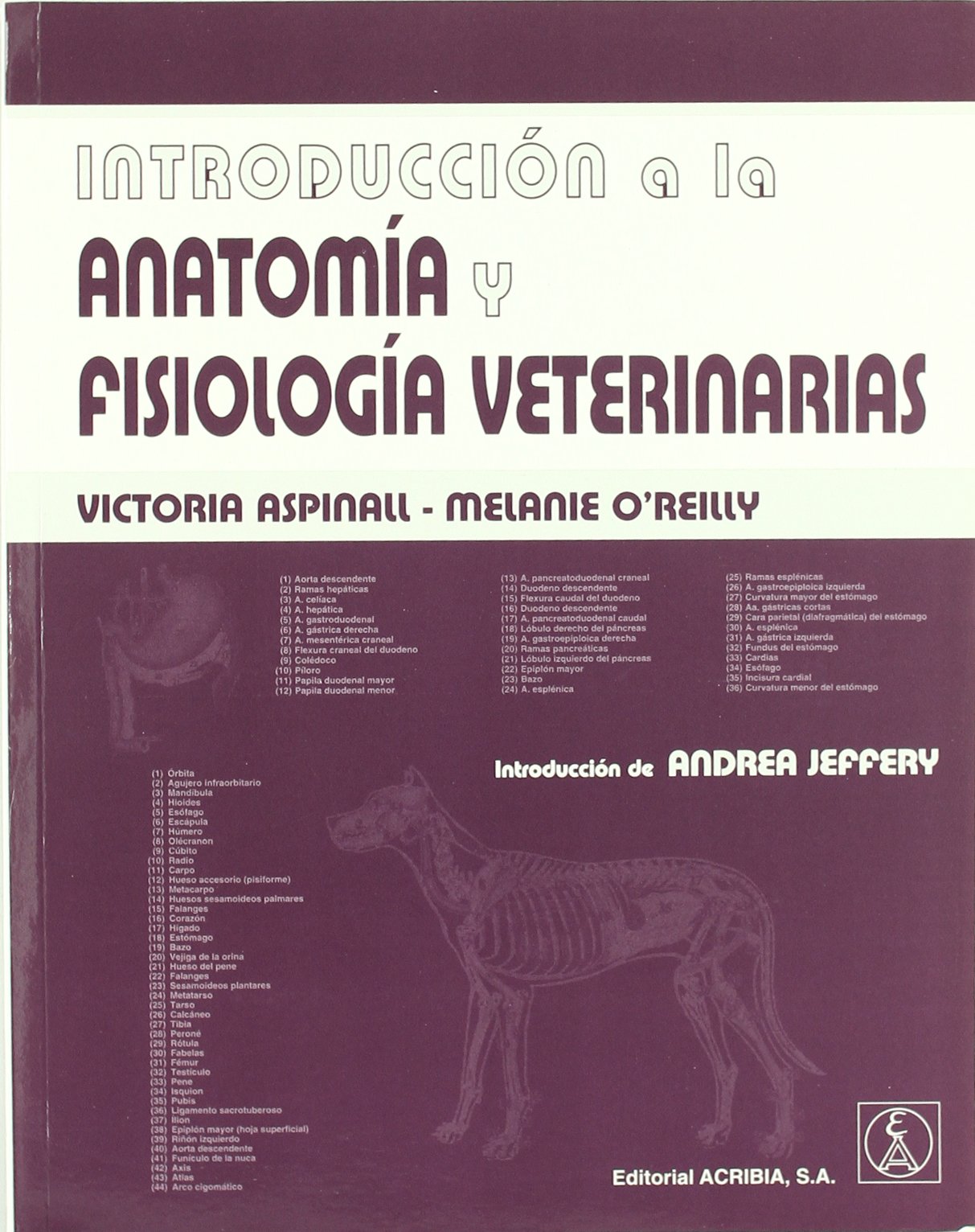 Libro: Introducción a la anatomía y fisiología veterinarias